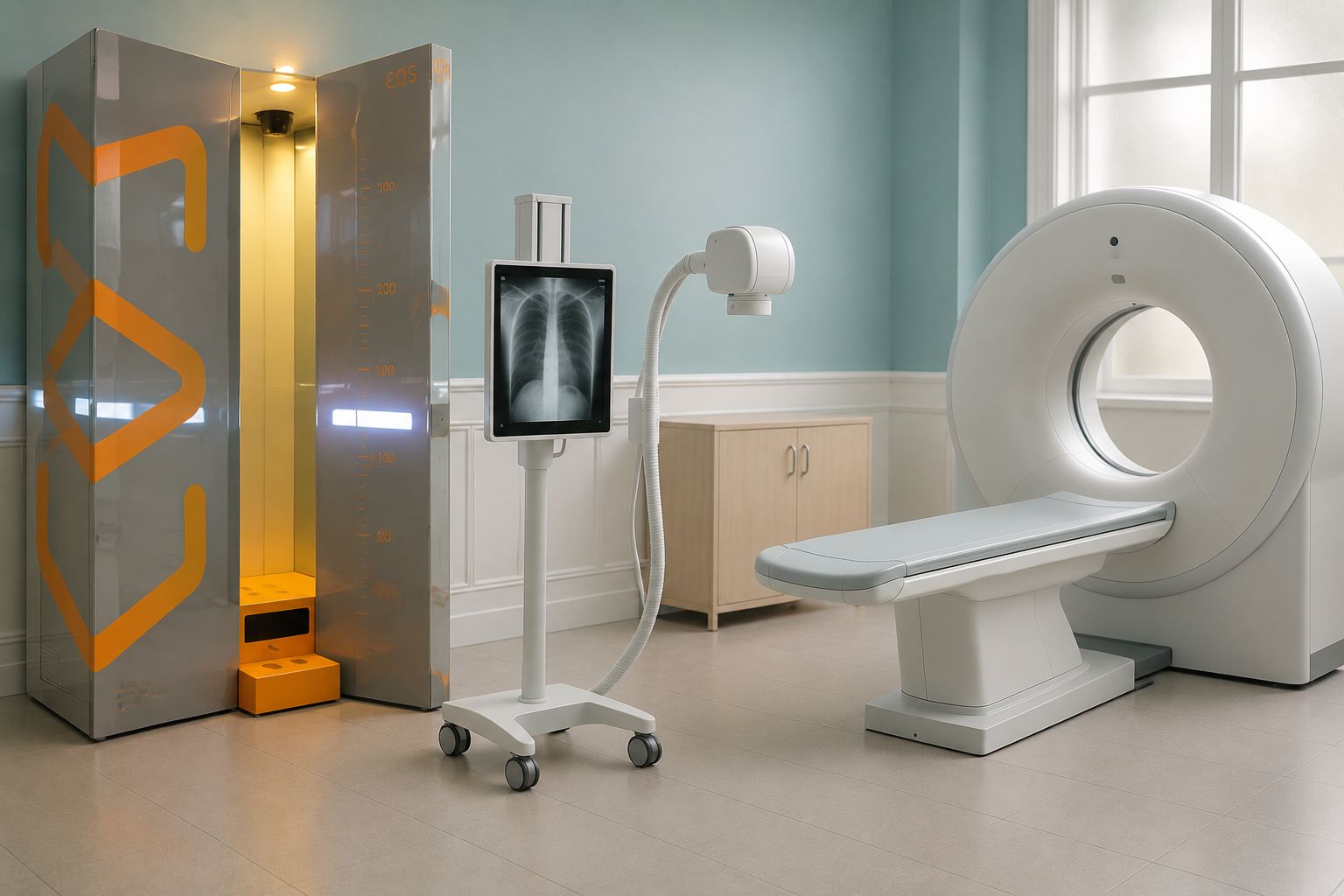 EOS Scan vs X ray, CT & MRI