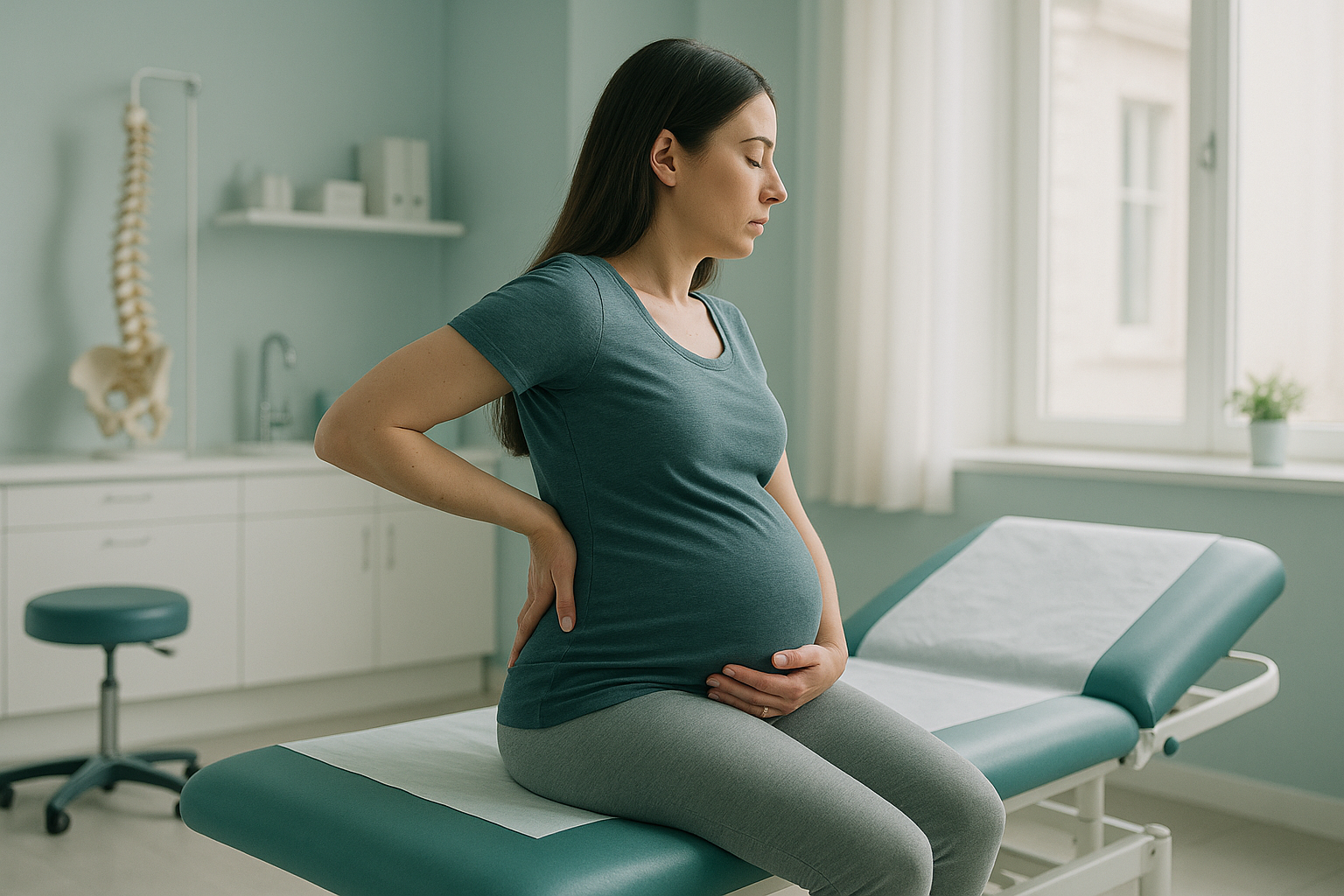 Can You Have a Healthy Pregnancy With Scoliosis? — ScanAlign clinic illustration
