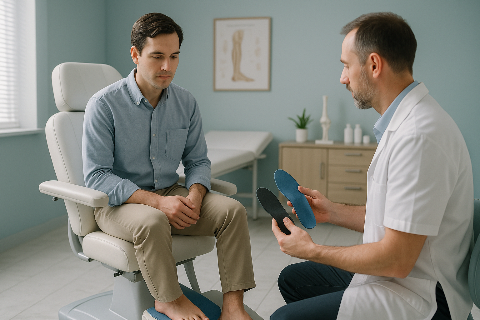 Do You Need Custom Orthotics, or Will Shop-Bought Insoles Do? — ScanAlign clinic illustration