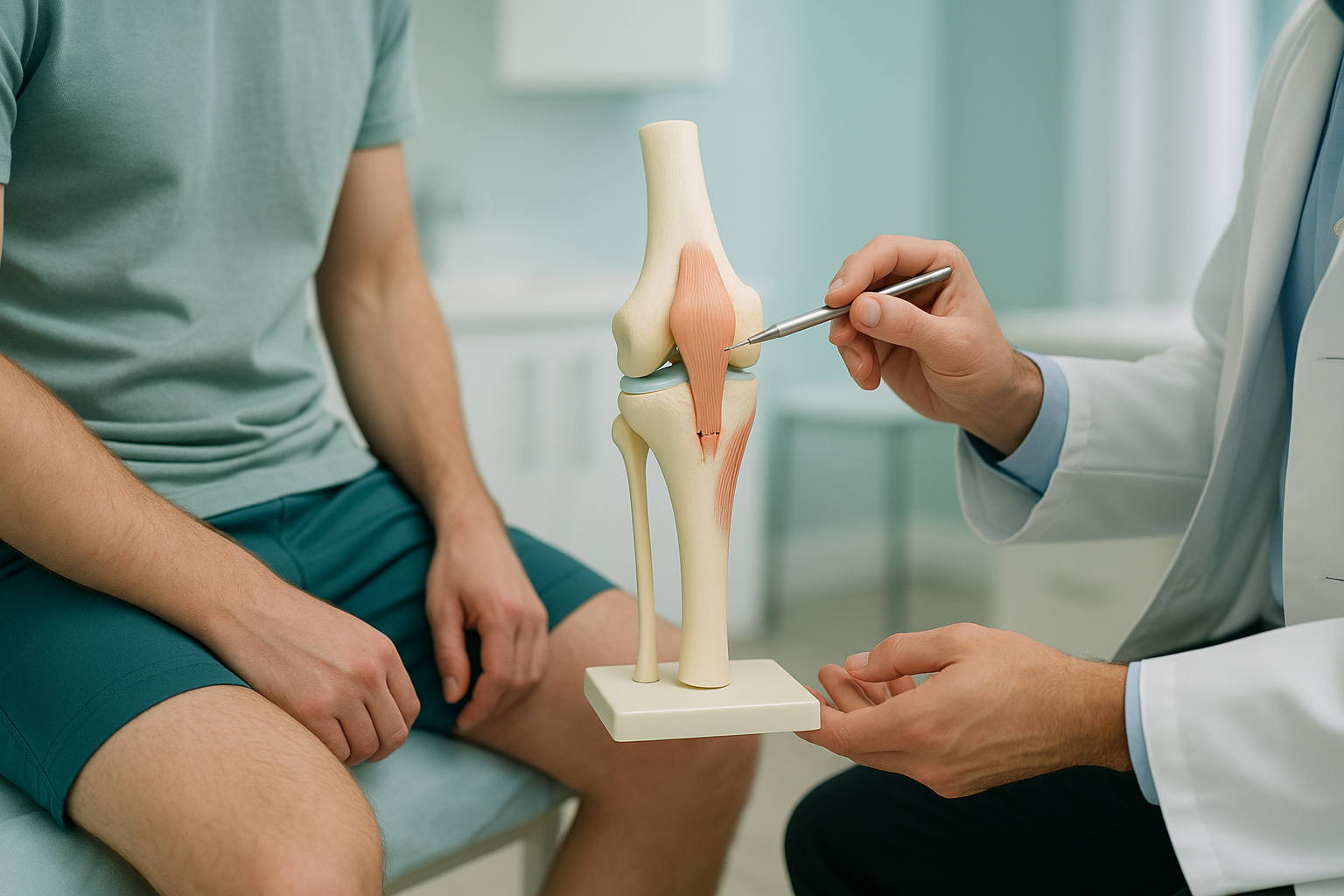 What Is a Patellar Tendon Rupture, and How Is It Repaired? — ScanAlign clinic illustration