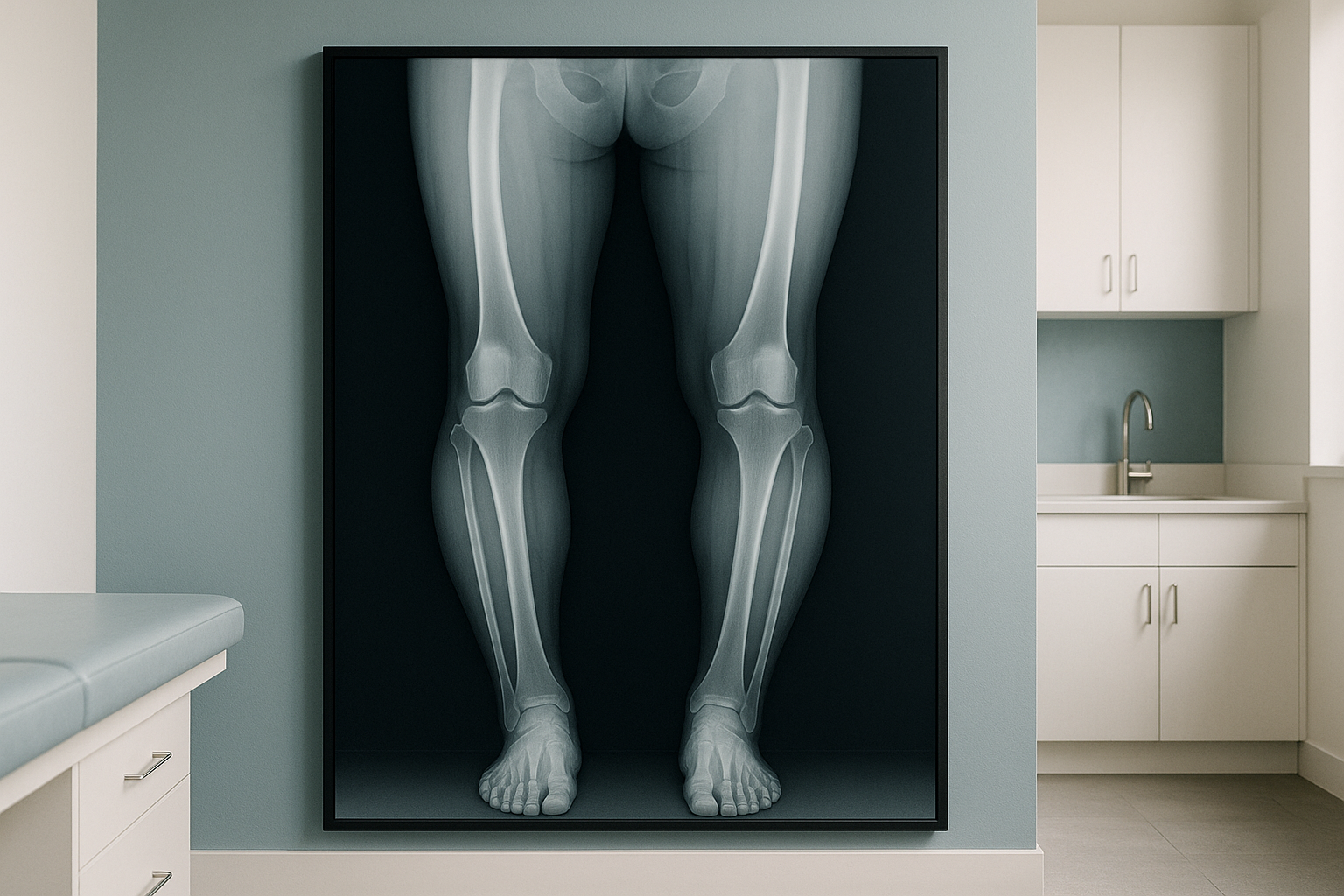 Leg Alignment: Bow Legs, Knock Knees & Straight Legs — ScanAlign clinic illustration