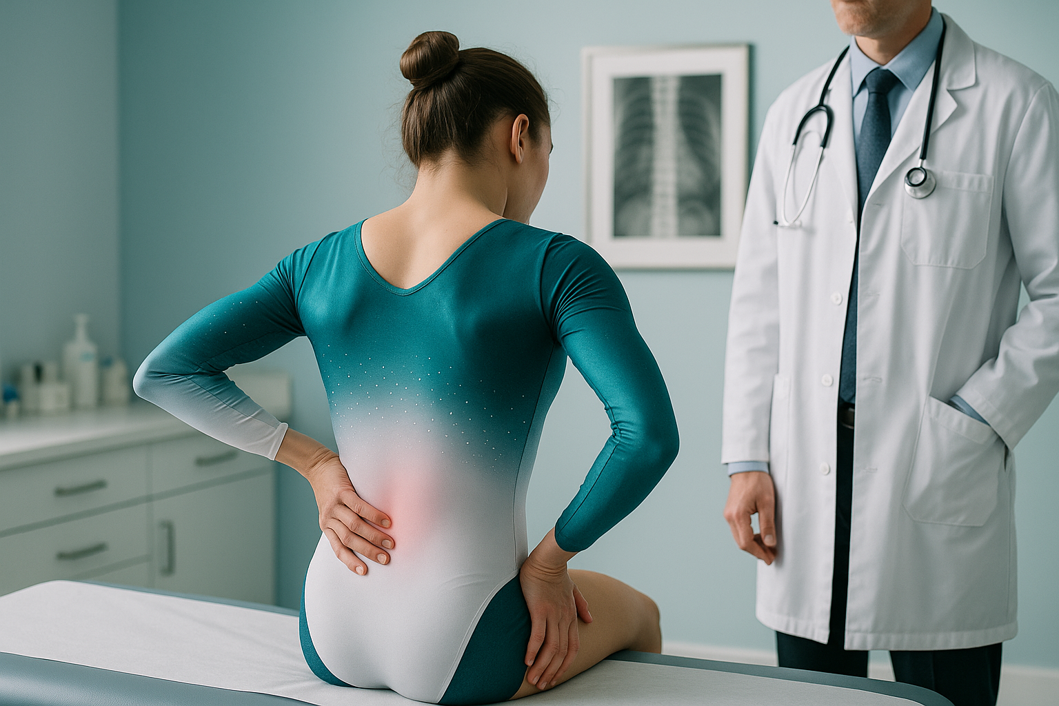 Why Do Young Gymnasts Get Back Injuries? — ScanAlign clinic illustration