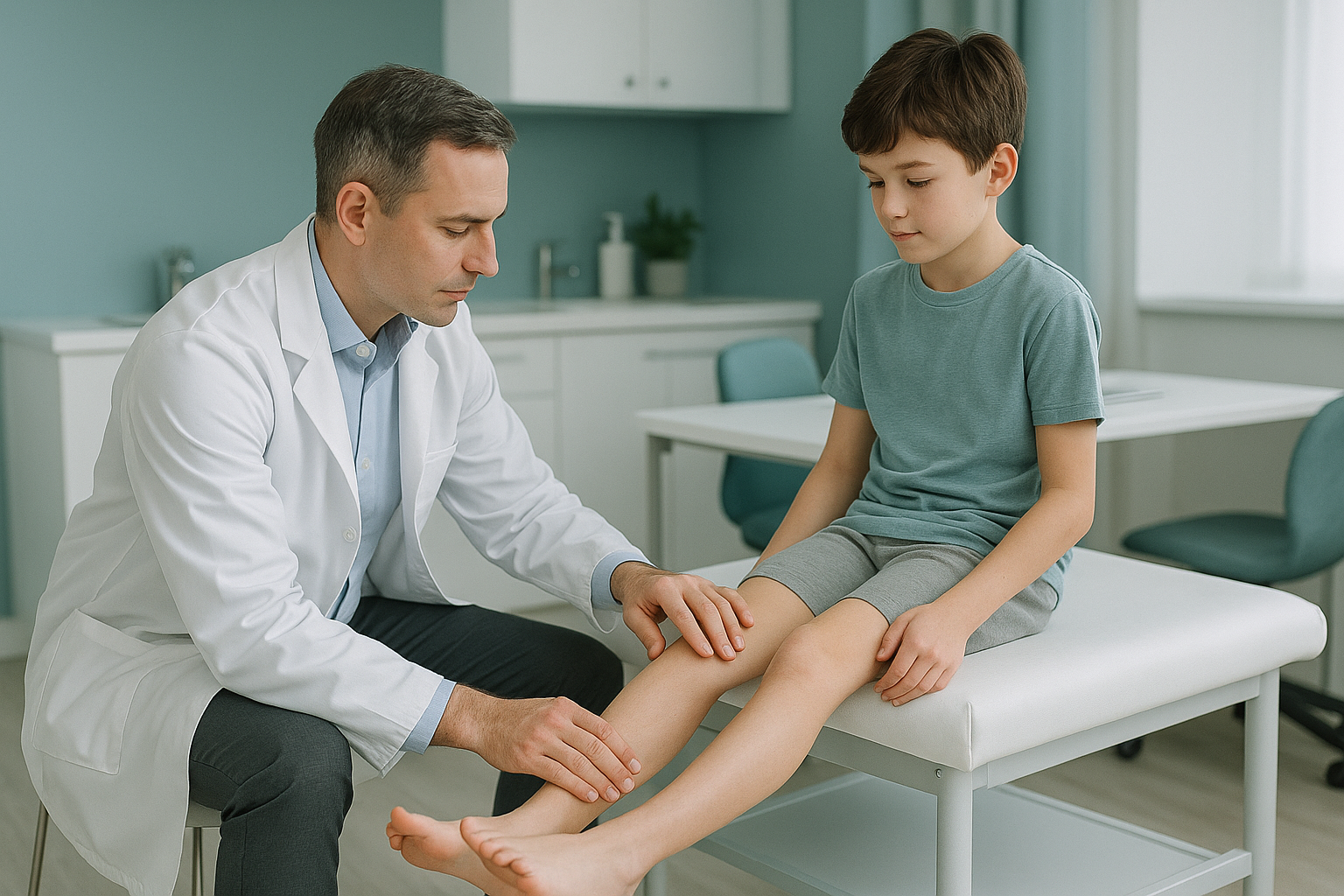 How Do You Measure a Leg Length Difference in a Growing Child? — ScanAlign clinic illustration
