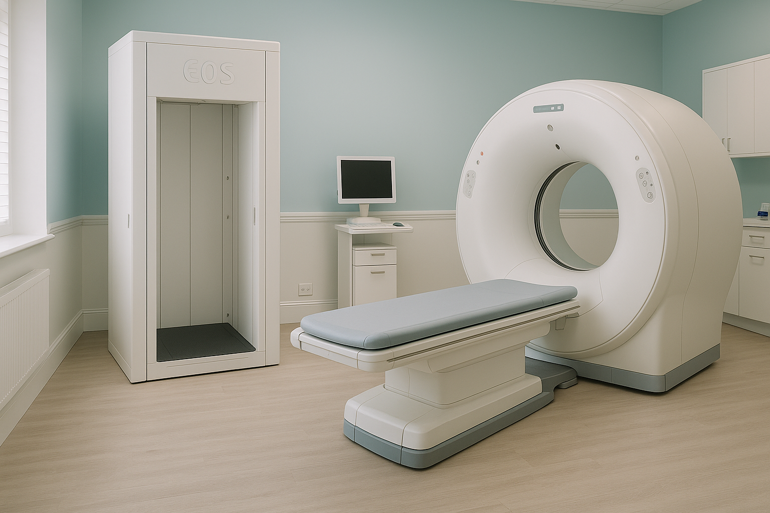 EOS Scan or CT: How Do the Radiation Doses Compare? — ScanAlign clinic illustration