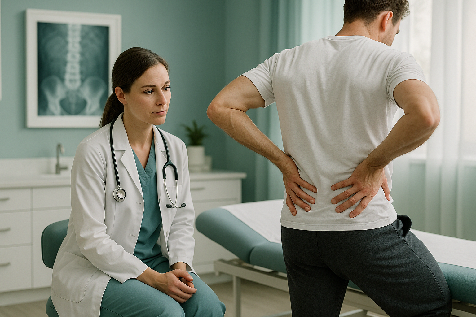 Why Do Fast Bowlers Get Lower Back Stress Injuries? — ScanAlign clinic illustration