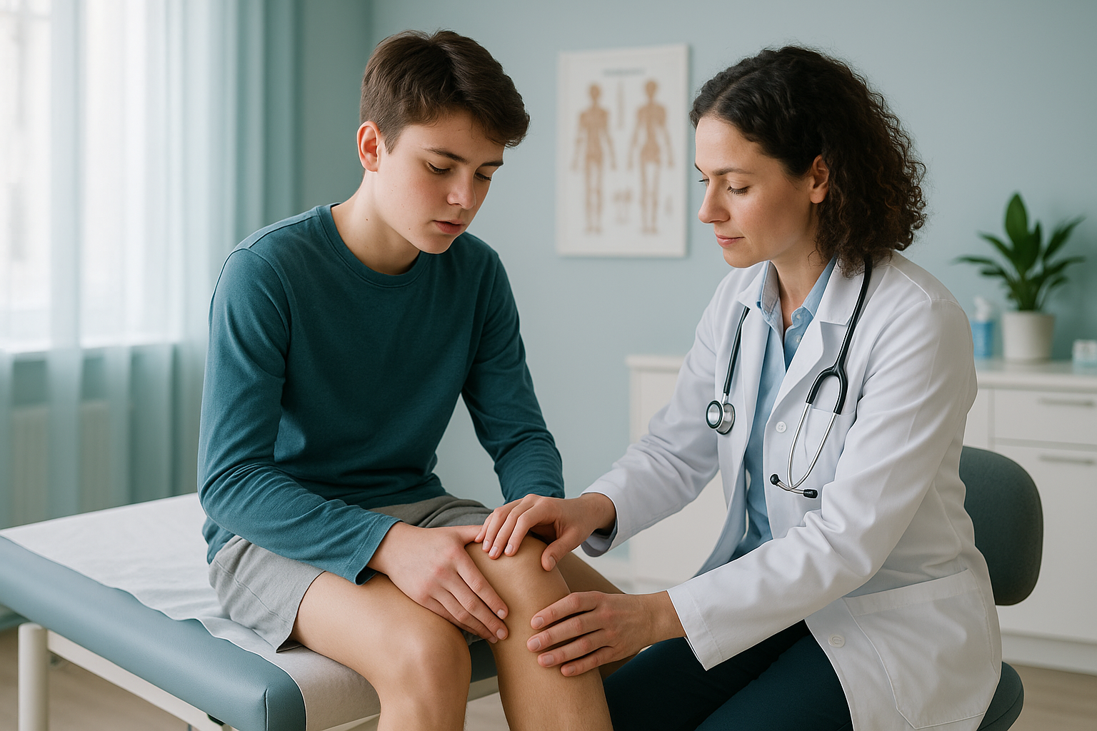 What Causes Anterior Knee Pain in Teenagers? — ScanAlign clinic illustration