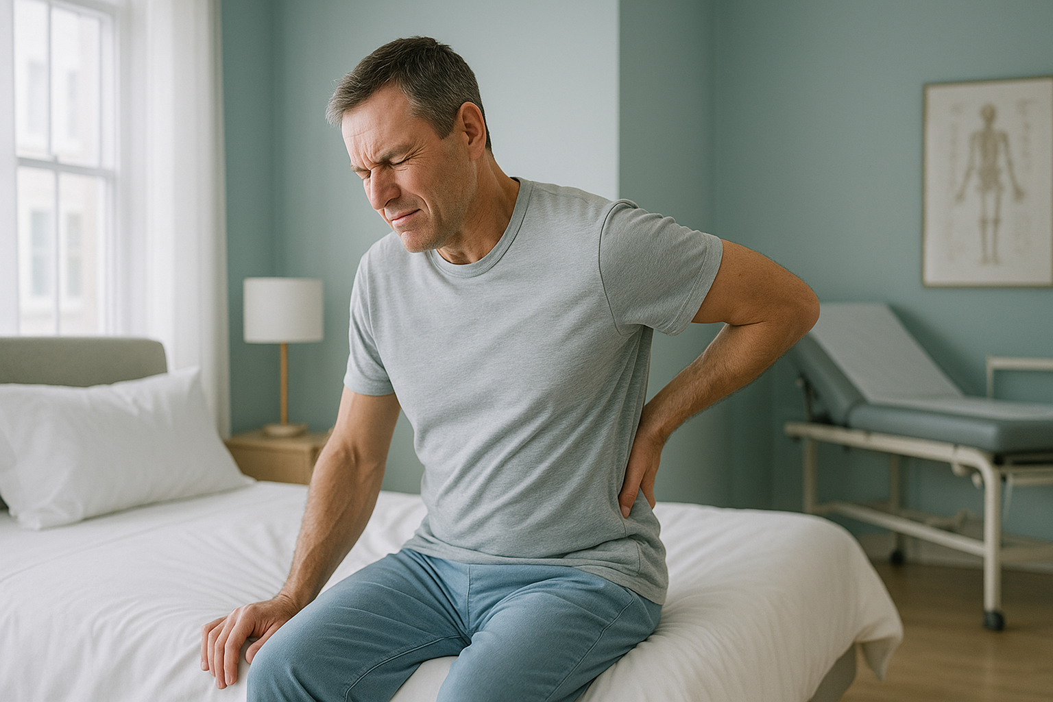 Why Is My Back Pain Worse in the Morning? — ScanAlign clinic illustration