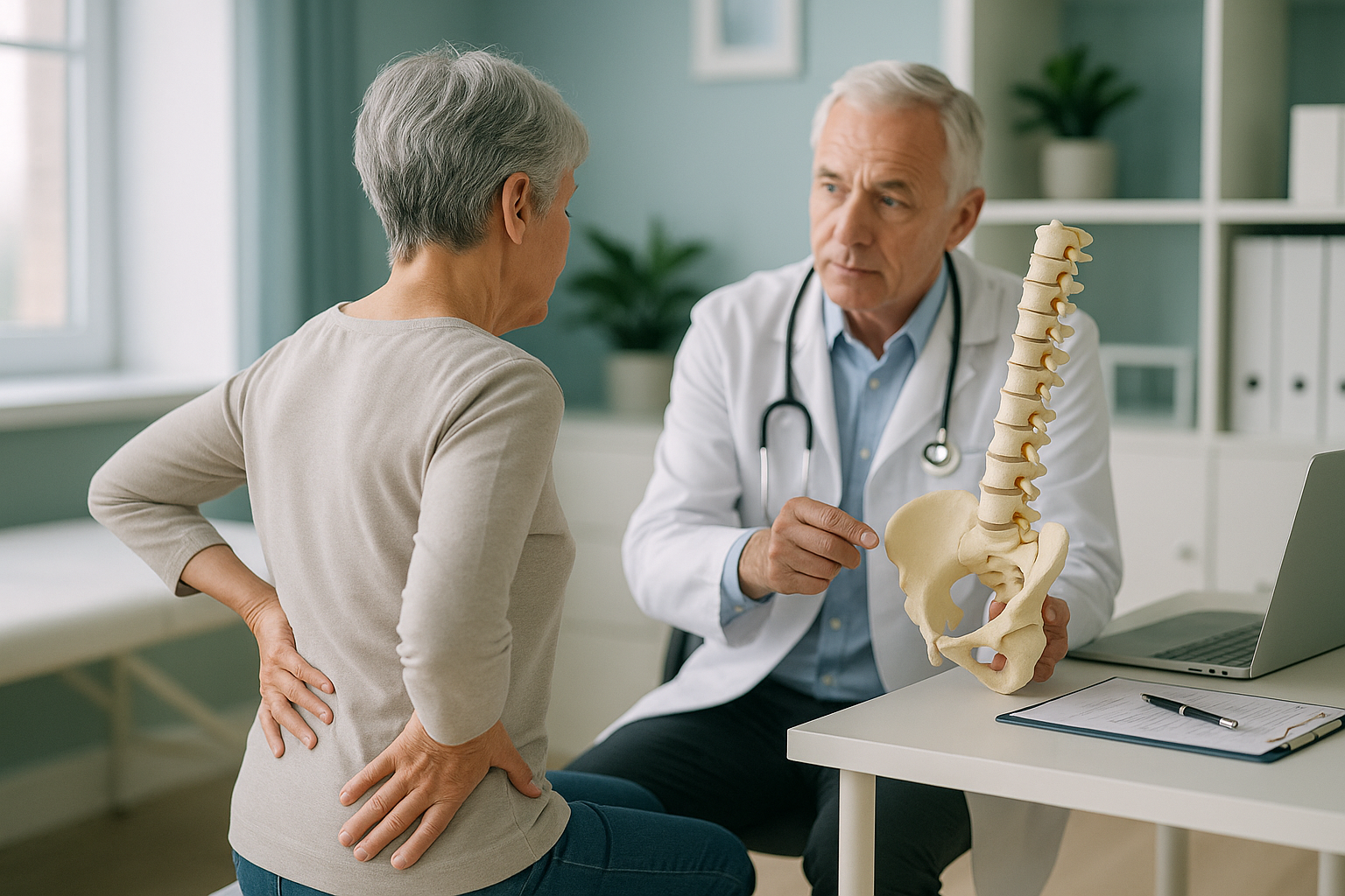 How Does Menopause Affect Bone Health and Posture? — ScanAlign clinic illustration