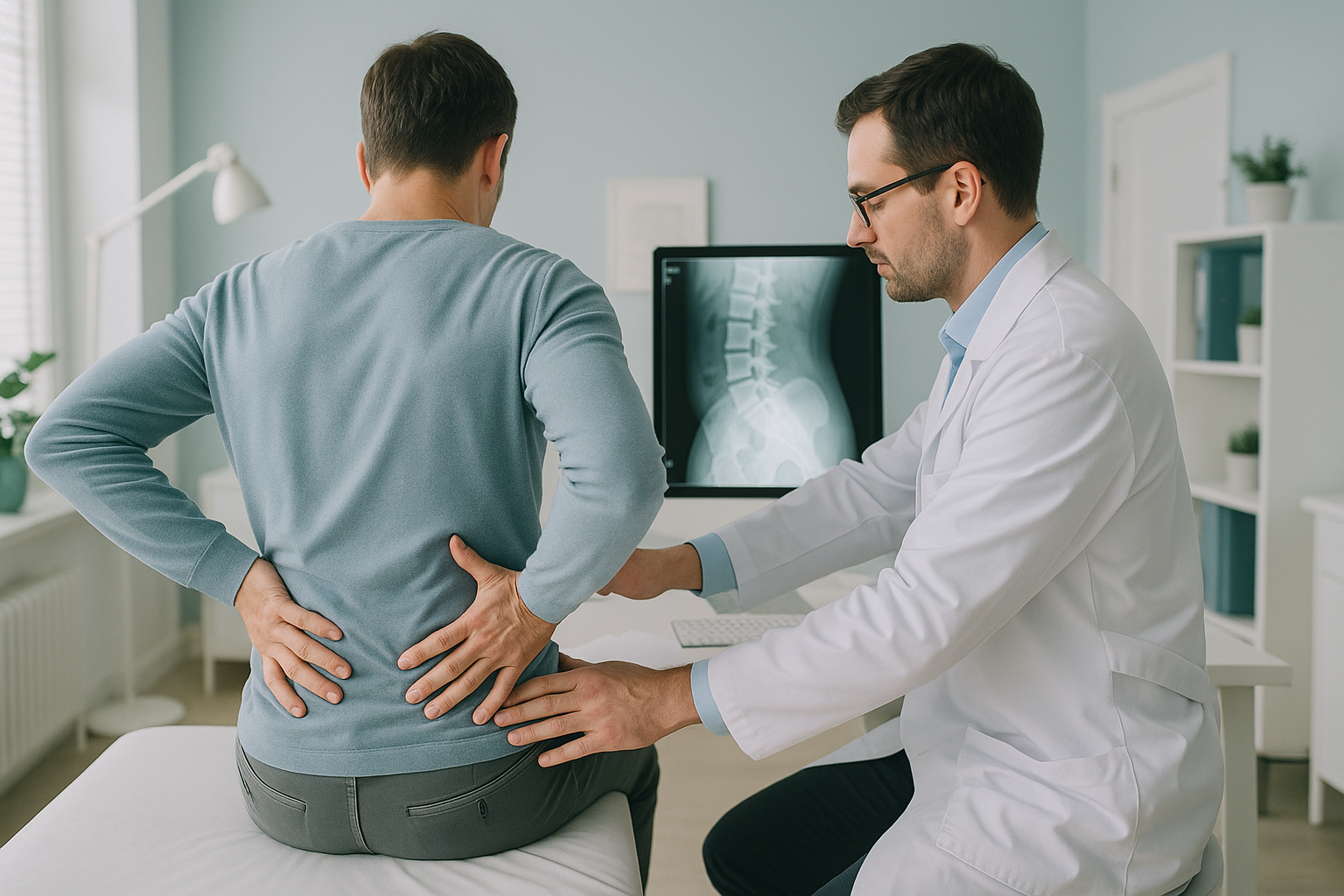 What Is Ankylosing Spondylitis, and Why Does Diagnosis Take So Long? — ScanAlign clinic illustration