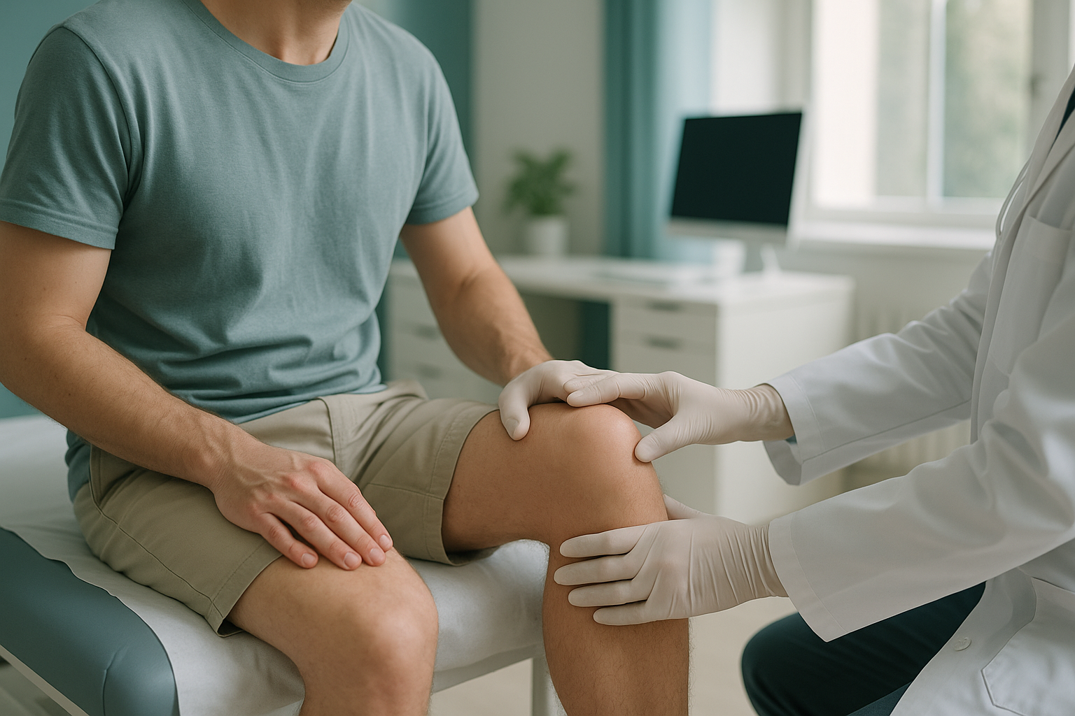 Why Is My Knee Swollen, and What Is the Fluid on My Knee? — ScanAlign clinic illustration