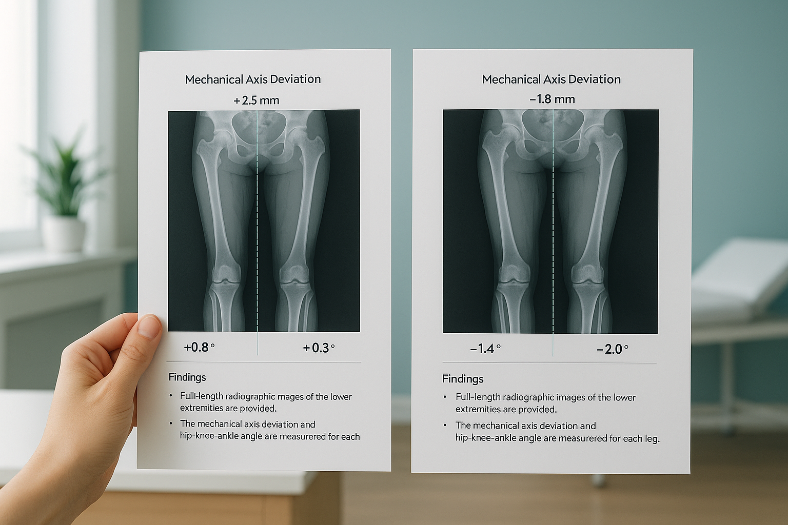 What Does a ScanAlign Report Include? — ScanAlign clinic illustration