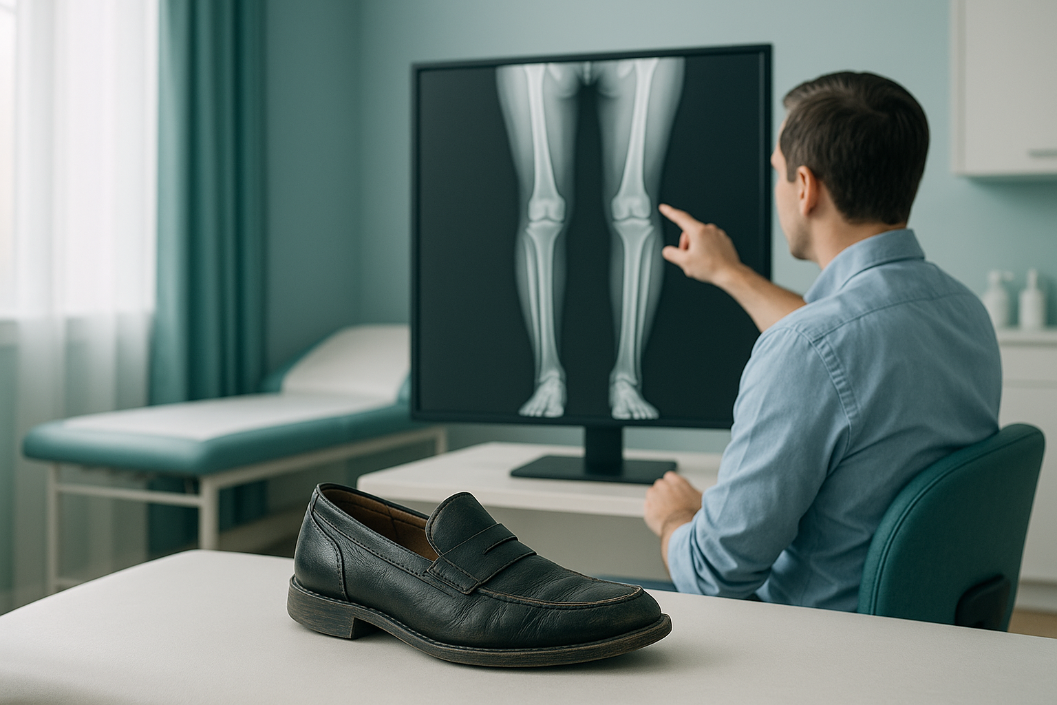 Why Do My Shoes Wear Down Unevenly on One Side? — ScanAlign clinic illustration