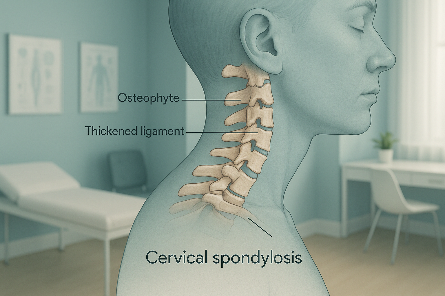 Cervical Spondylosis: Neck Arthritis Explained — ScanAlign clinic illustration