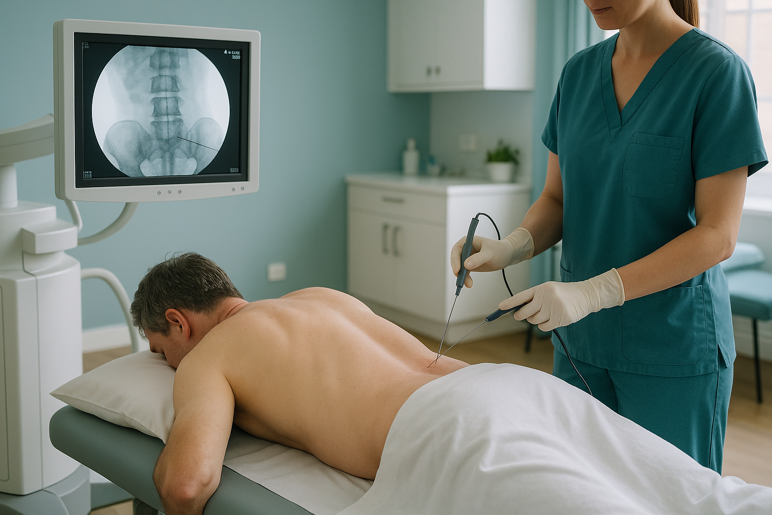 What Is Radiofrequency Ablation for Back Pain? — ScanAlign clinic illustration