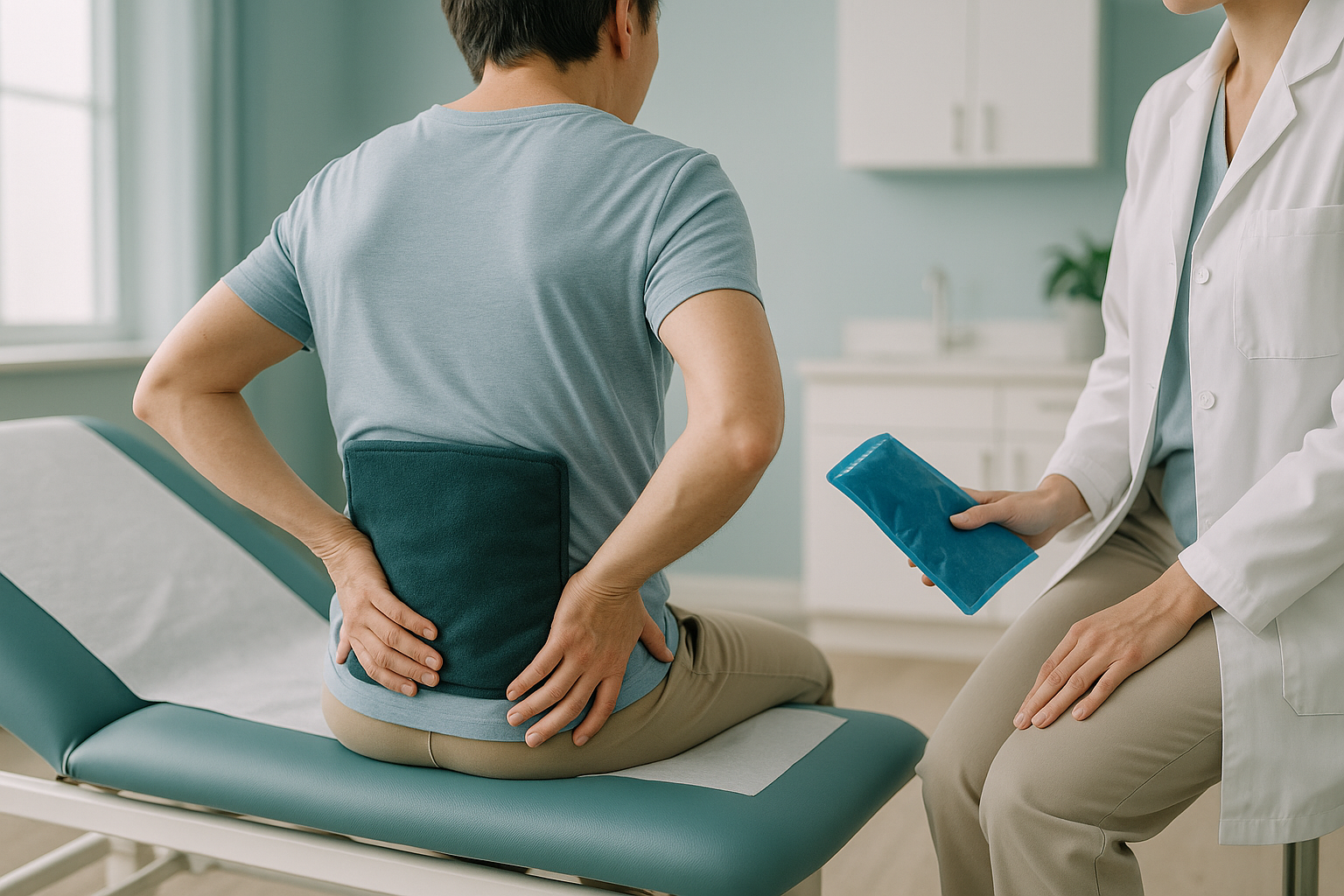 Heat or Ice: Which Should You Use and When? — ScanAlign clinic illustration