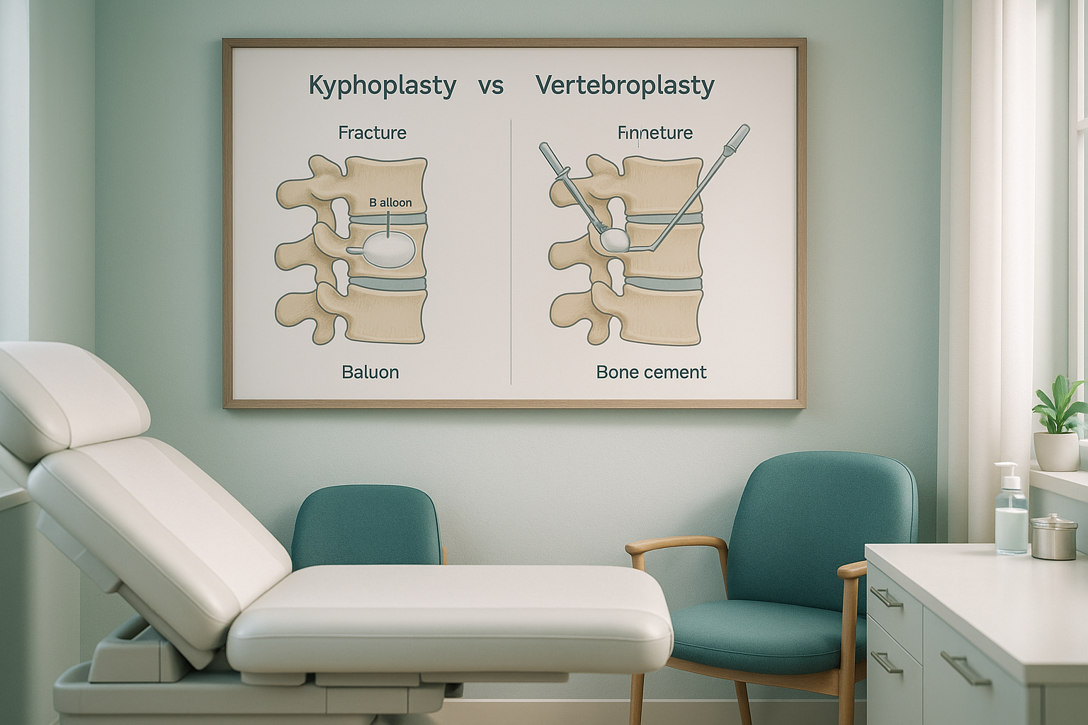 Kyphoplasty vs Vertebroplasty: Fracture Treatments — ScanAlign clinic illustration