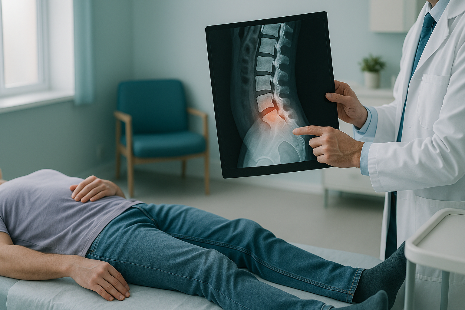 Lumbar Radiculopathy: Sciatica & Nerve Root Pain — ScanAlign clinic illustration