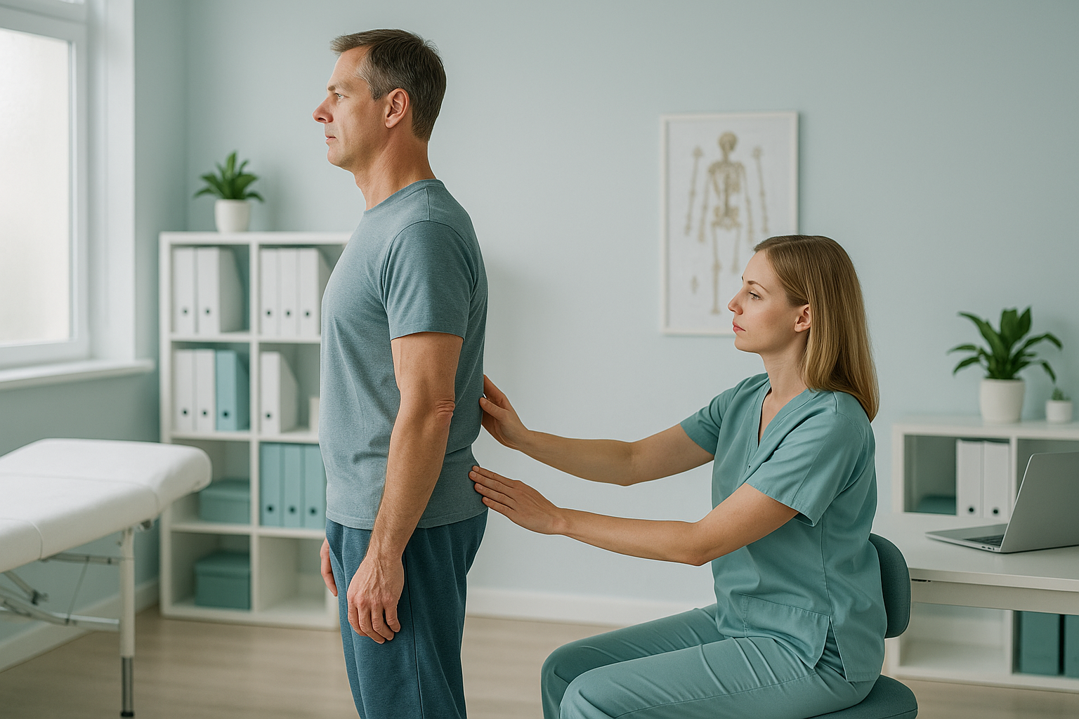 What Happens in a Proper Posture Assessment? — ScanAlign clinic illustration
