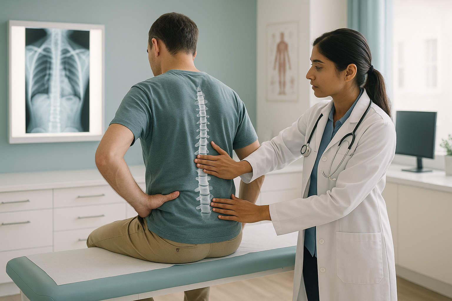 What Is Ankylosing Spondylitis, and Why Does Diagnosis Take So Long? — ScanAlign clinic illustration
