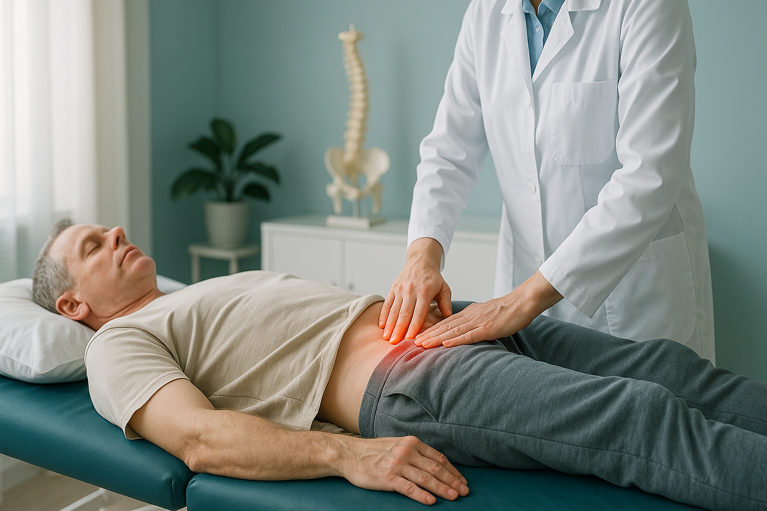 SI Joint Dysfunction: Sacroiliac Pain Explained — ScanAlign clinic illustration