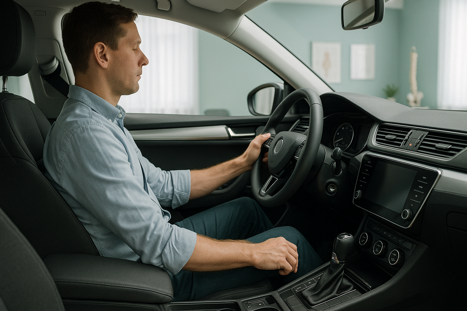 How Should You Sit When Driving to Avoid Back Pain? — ScanAlign private EOS imaging clinic, Harley Street