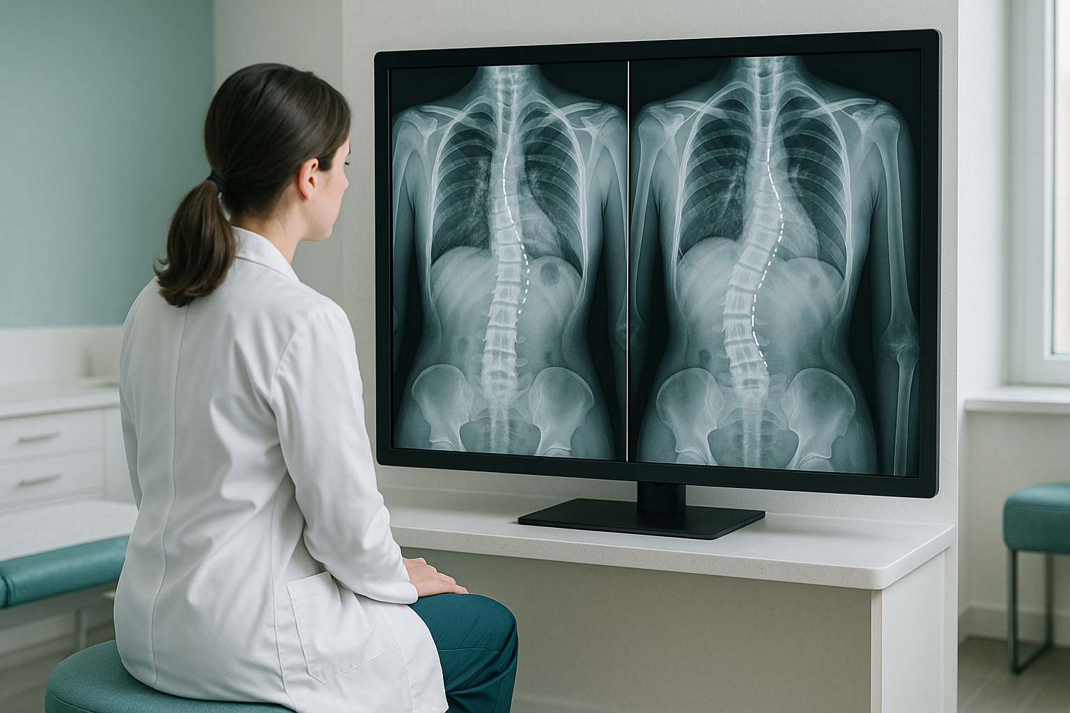 How Often Should Scoliosis Be Scanned and Monitored? — ScanAlign clinic illustration