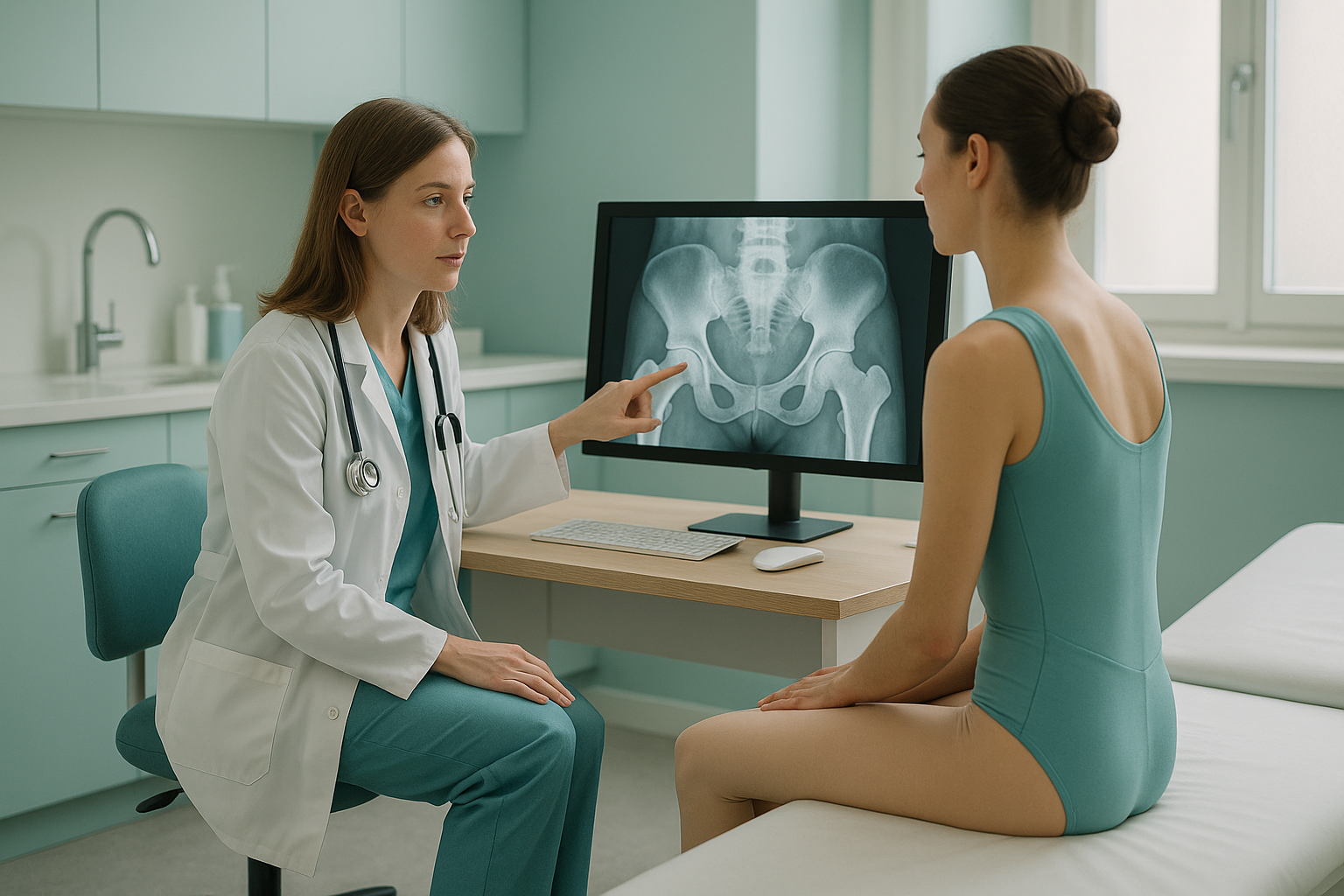 How Does Turnout Affect a Dancer's Hips and Spine? — ScanAlign clinic illustration