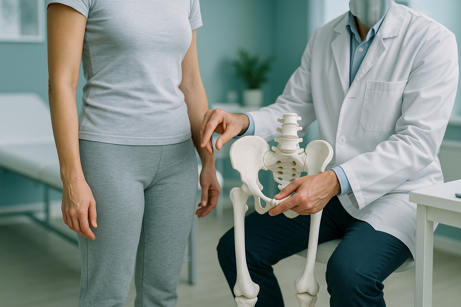 Rotated / Twisted Pelvis: Causes & Treatment — ScanAlign clinic illustration