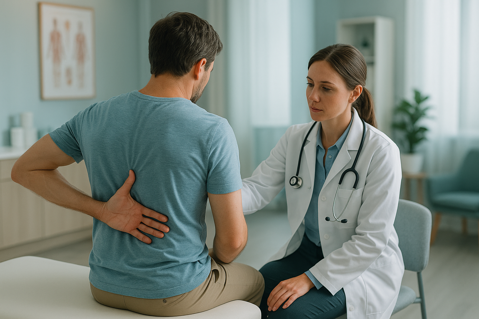 Thoracic Radiculopathy: Mid-Back Nerve Pain — ScanAlign clinic illustration