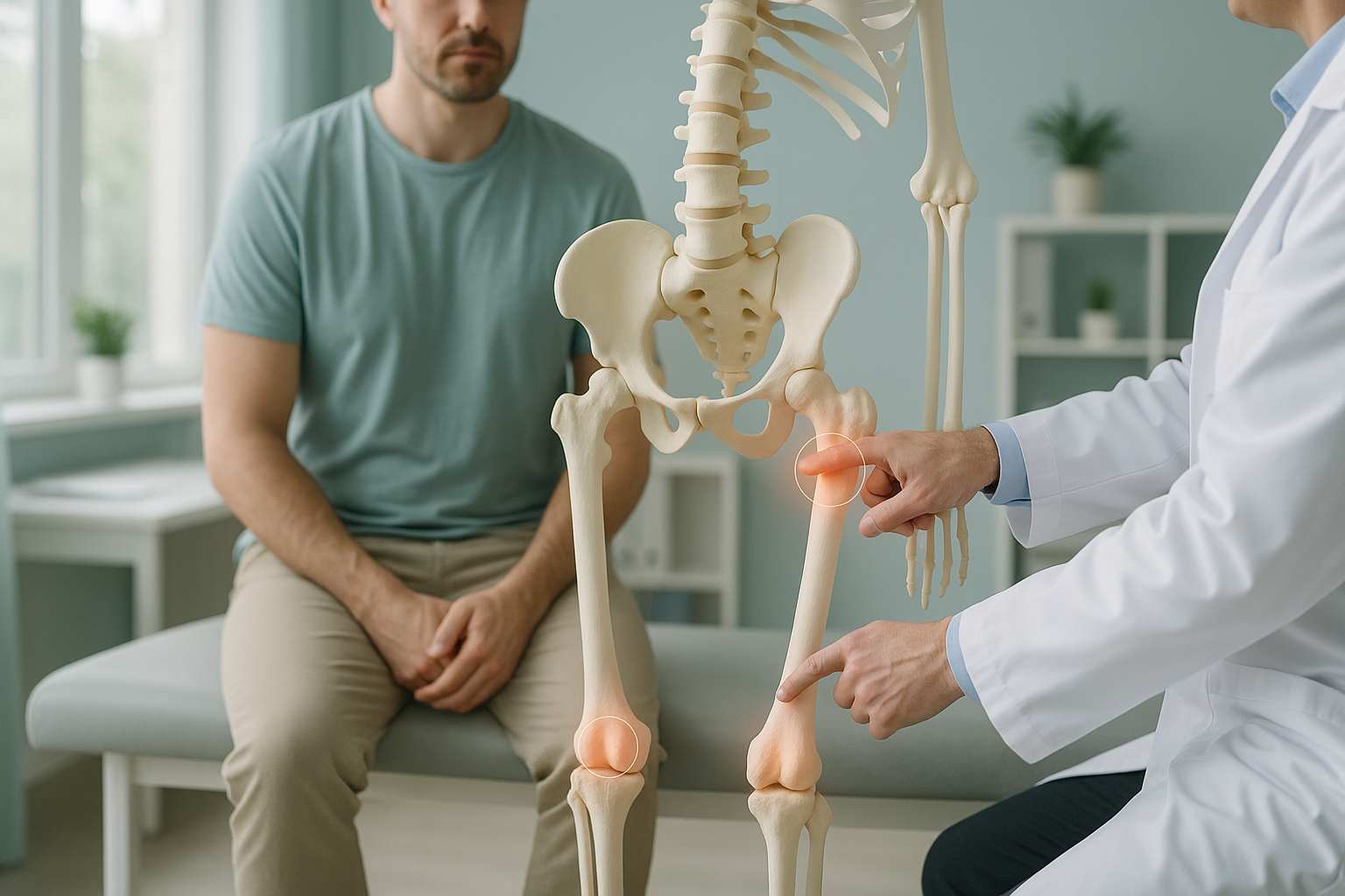 When to See a Specialist for Back, Hip or Knee Pain — ScanAlign clinic illustration