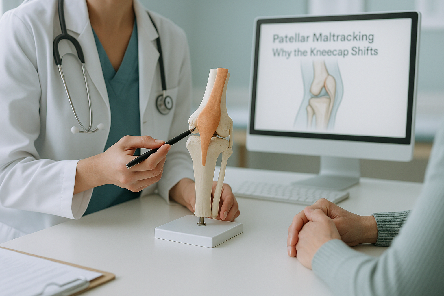 Patellar Maltracking: Why the Kneecap Shifts — ScanAlign clinic illustration