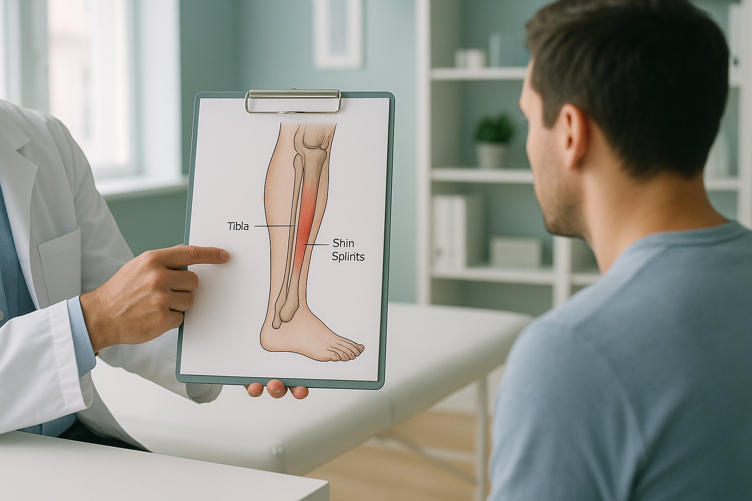 What Causes Shin Splints, and How Do You Stop Them Returning? — ScanAlign clinic illustration