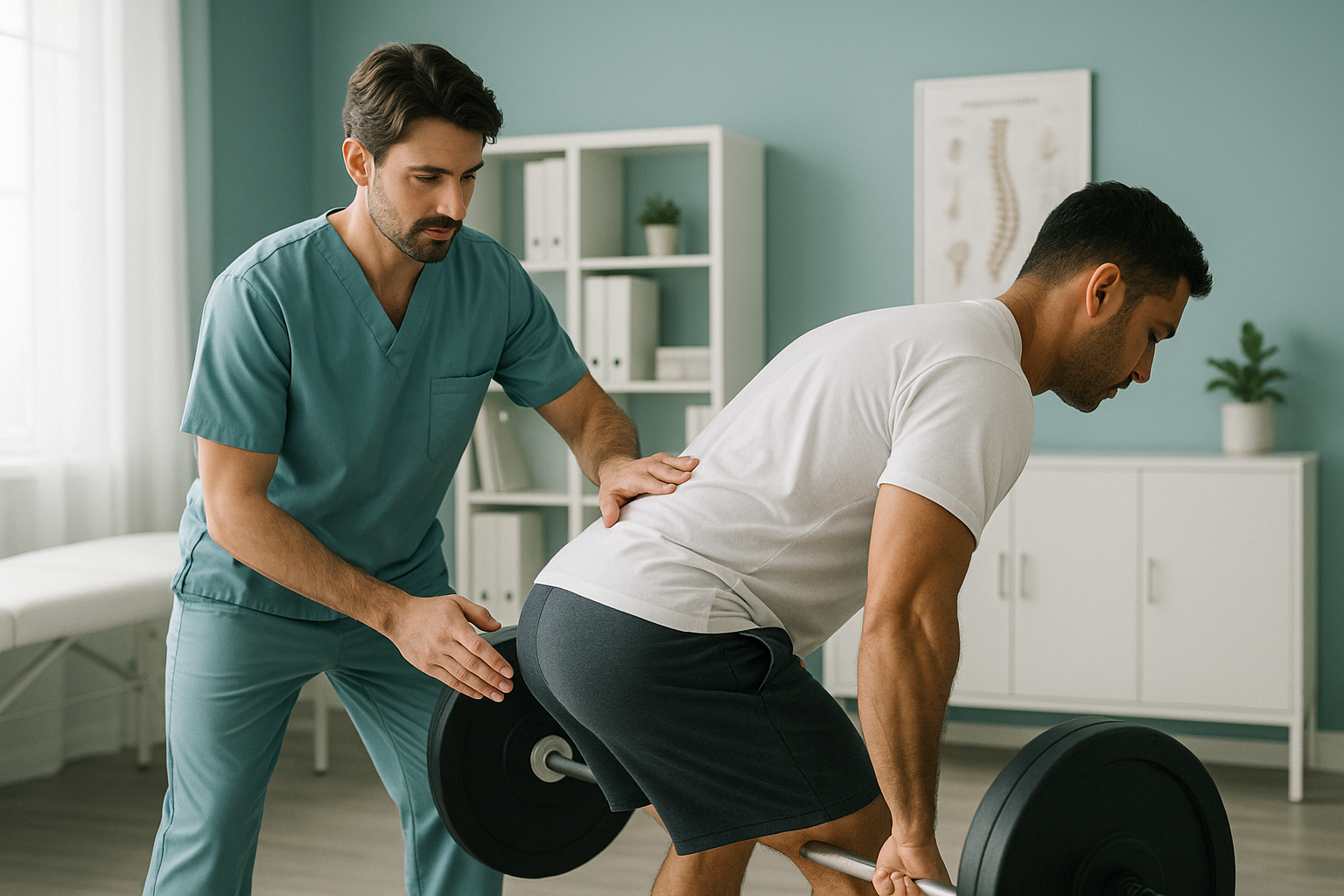 Does Strength Training Help or Harm Back Pain? — ScanAlign clinic illustration