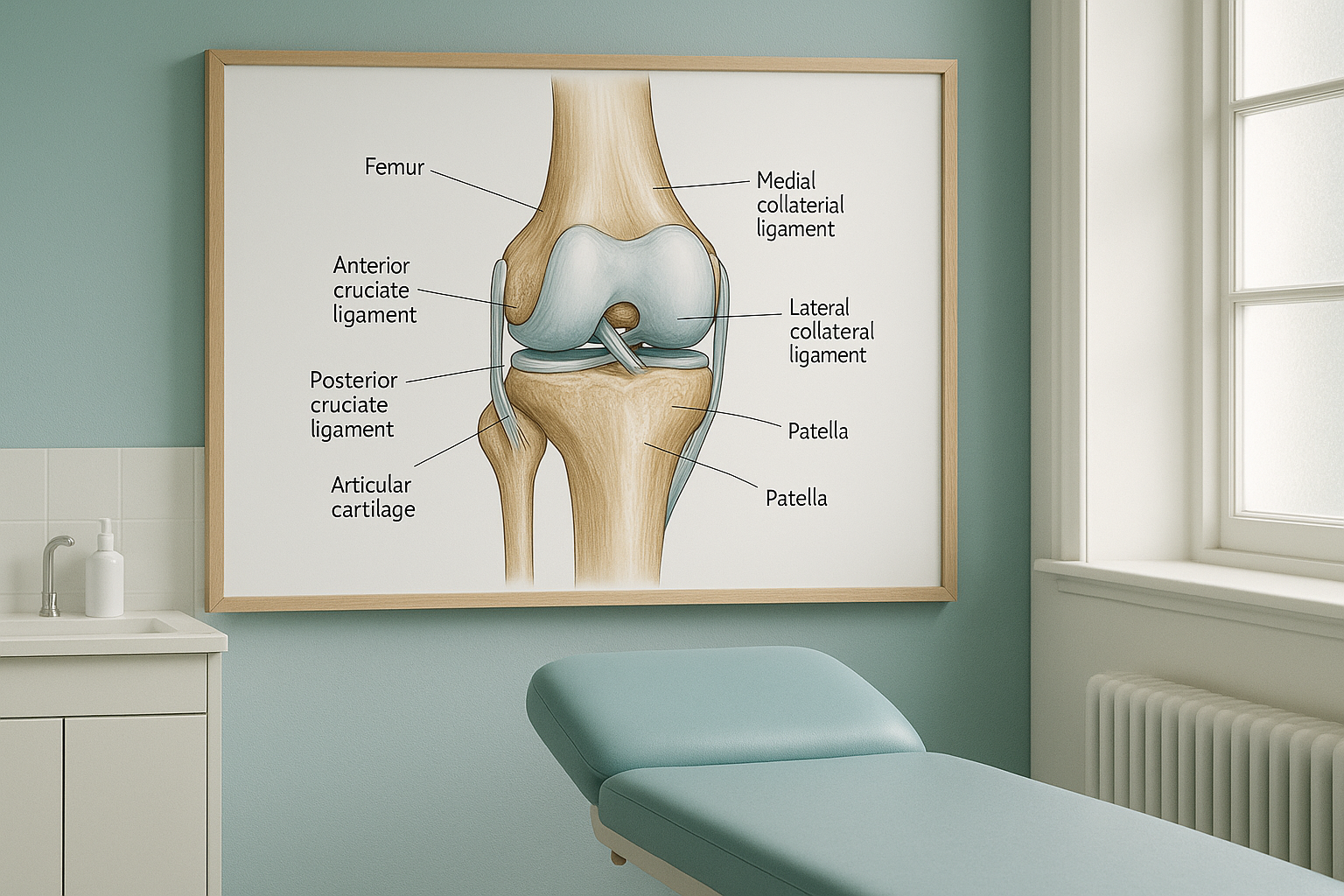 Knee Anatomy: What Every Ligament and Bone Actually Does — ScanAlign clinic illustration