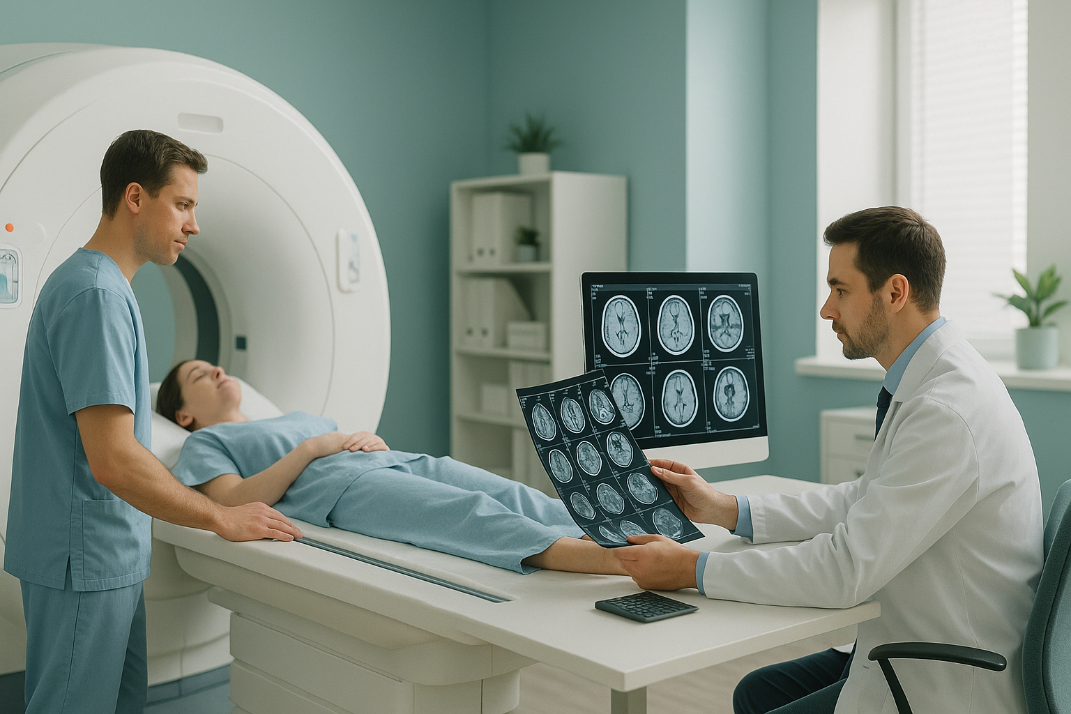 Who Reads and Reports Your Scan? — ScanAlign clinic illustration