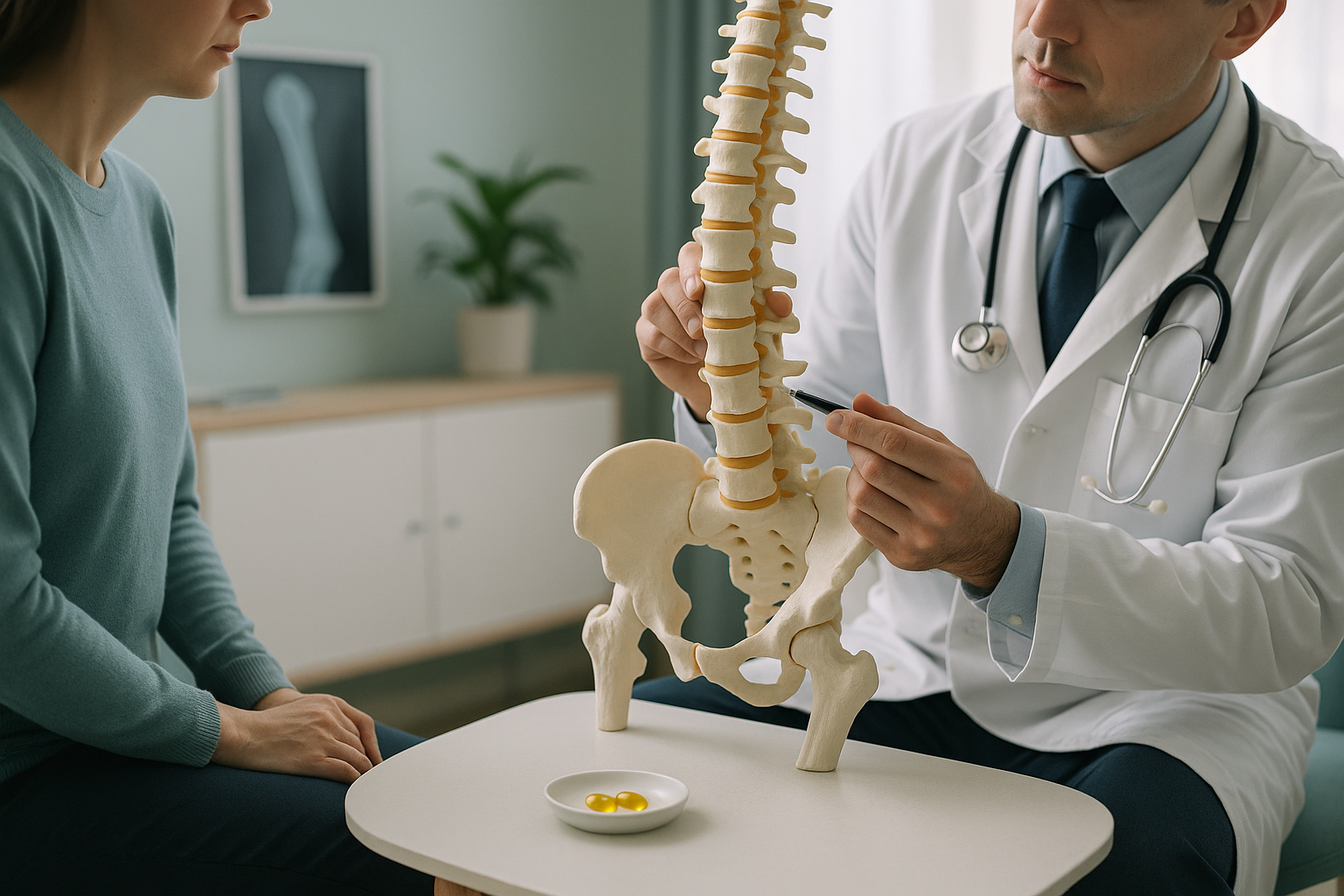 How Does Vitamin D Deficiency Cause Bone and Back Pain? — ScanAlign clinic illustration