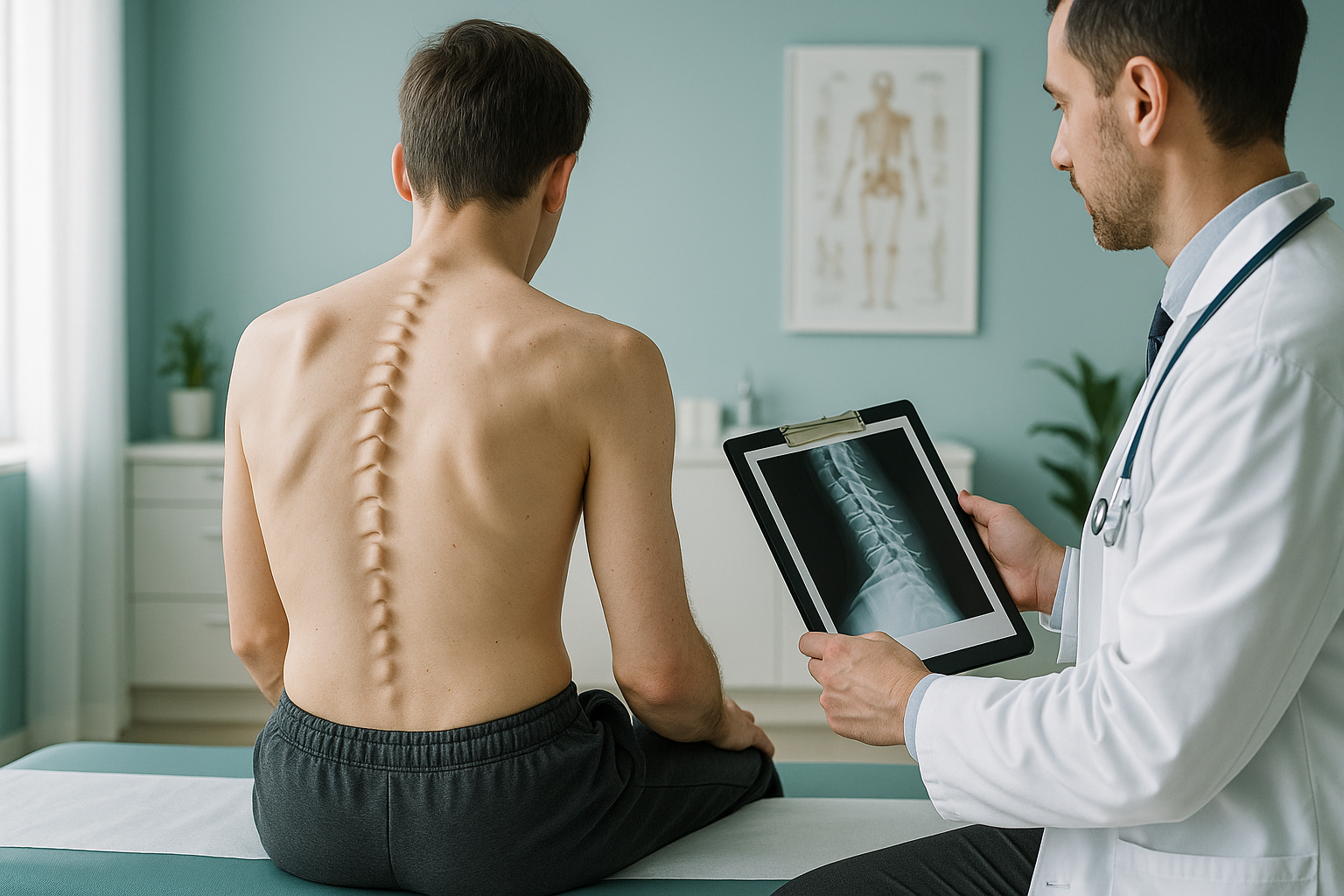 Scheuermann's Kyphosis: Causes & Treatment — ScanAlign clinic illustration