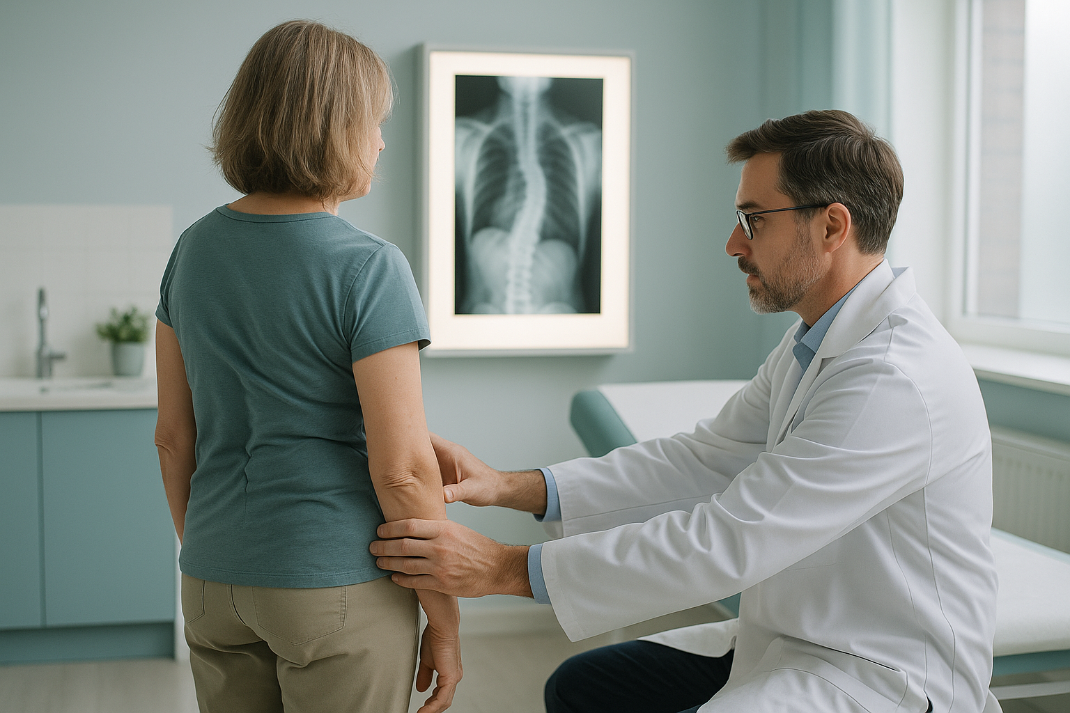 How Is Adult Scoliosis Different From the Teenage Kind? — ScanAlign clinic illustration