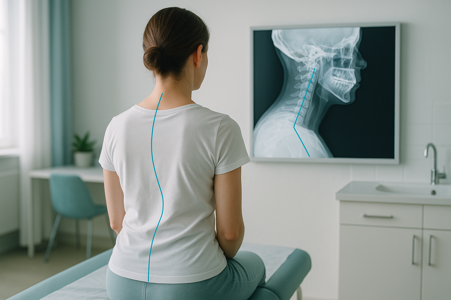 Cervical Tilt: Causes of a Tilted Neck Posture — ScanAlign clinic illustration