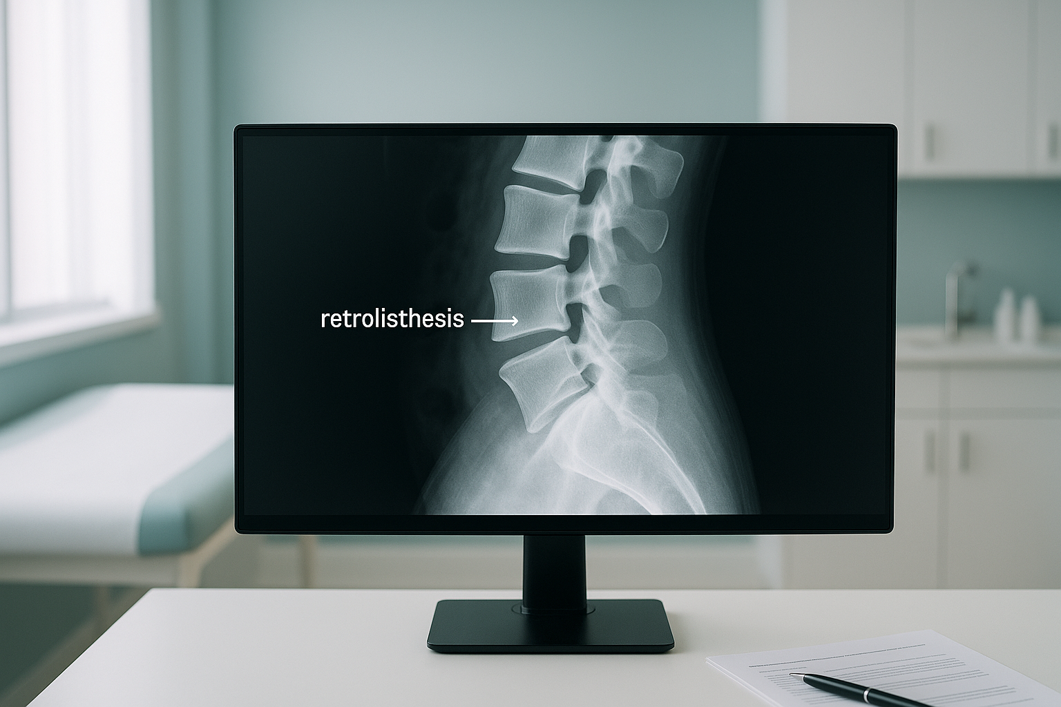 Retrolisthesis: Backward Vertebral Slippage — ScanAlign clinic illustration