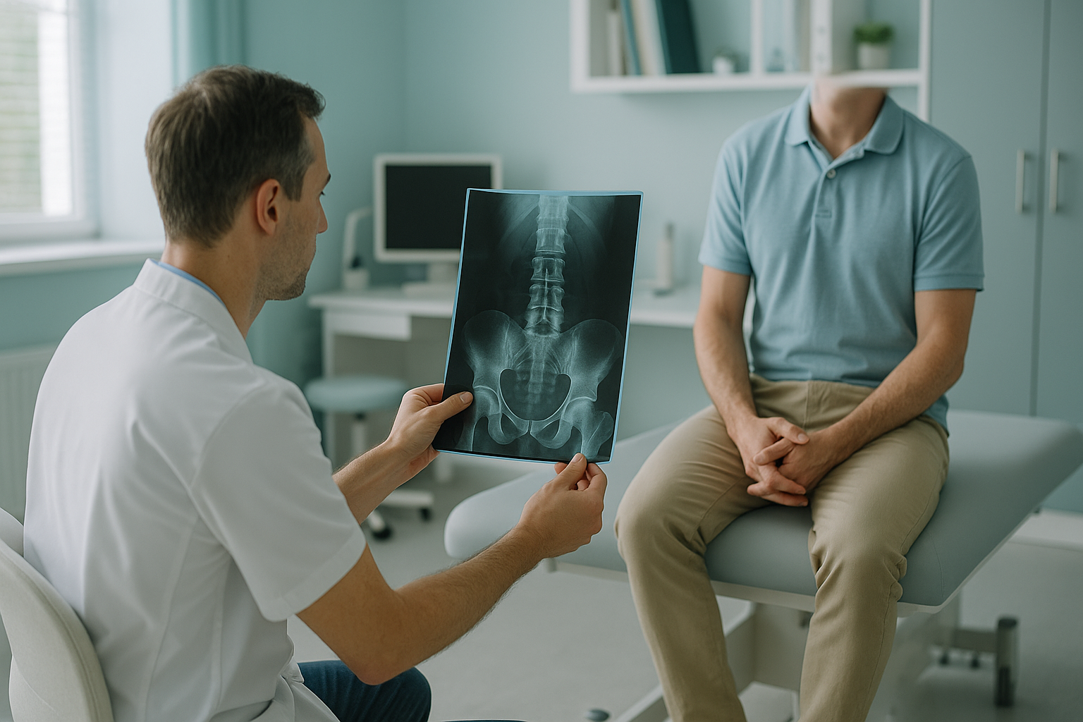 When Should a Chiropractor Refer for Imaging, and What Are the Rules? — ScanAlign clinic illustration