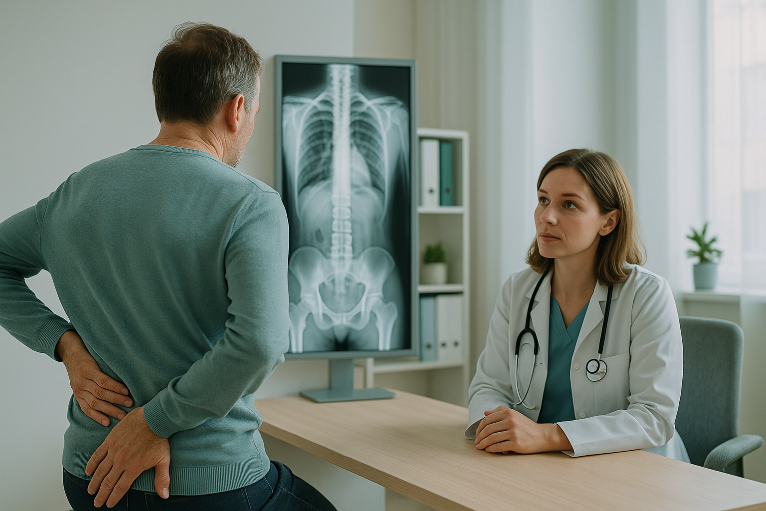 How Does Vitamin D Deficiency Cause Bone and Back Pain? — ScanAlign clinic illustration