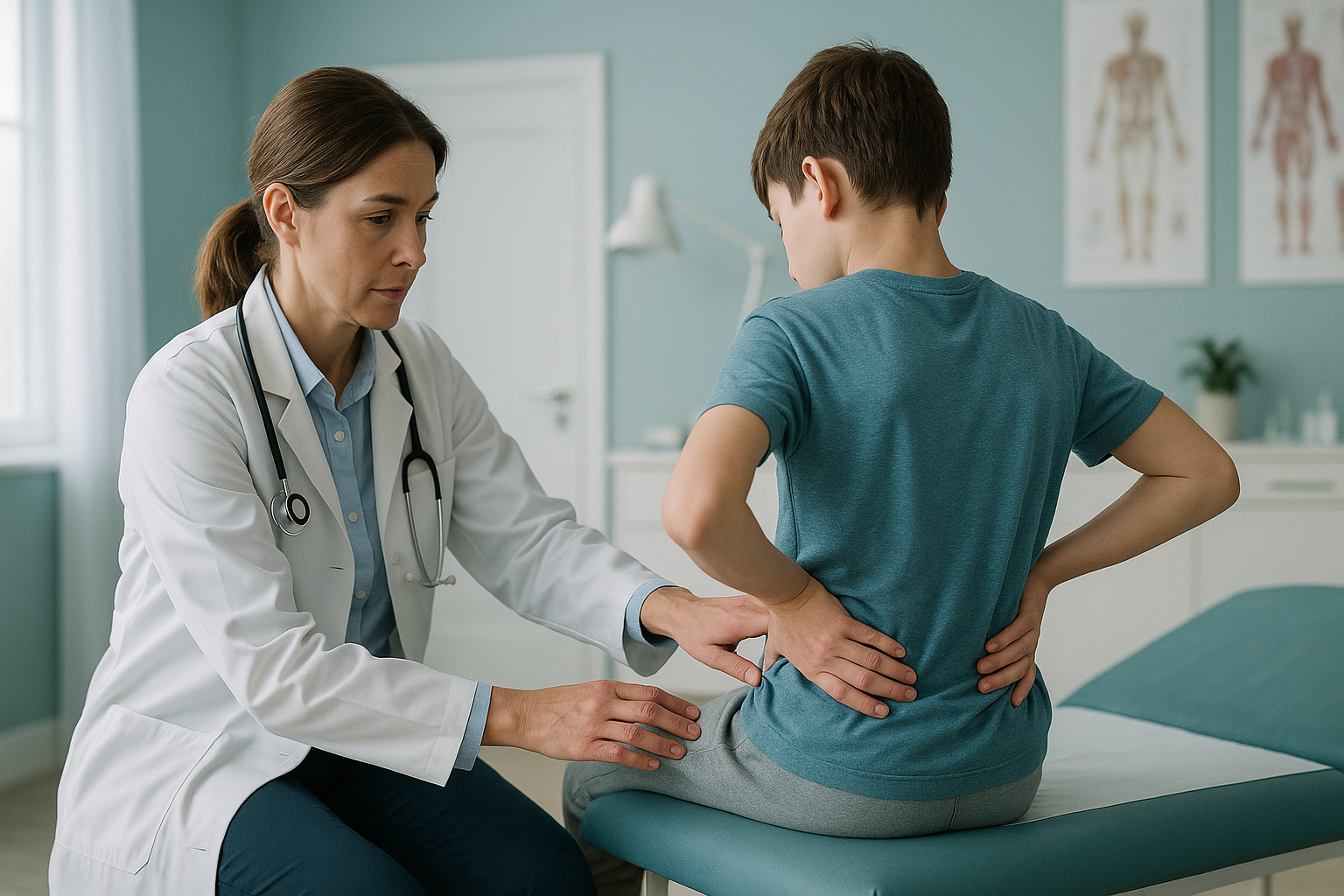 When Is Back Pain in a Child or Teenager a Red Flag? — ScanAlign clinic illustration