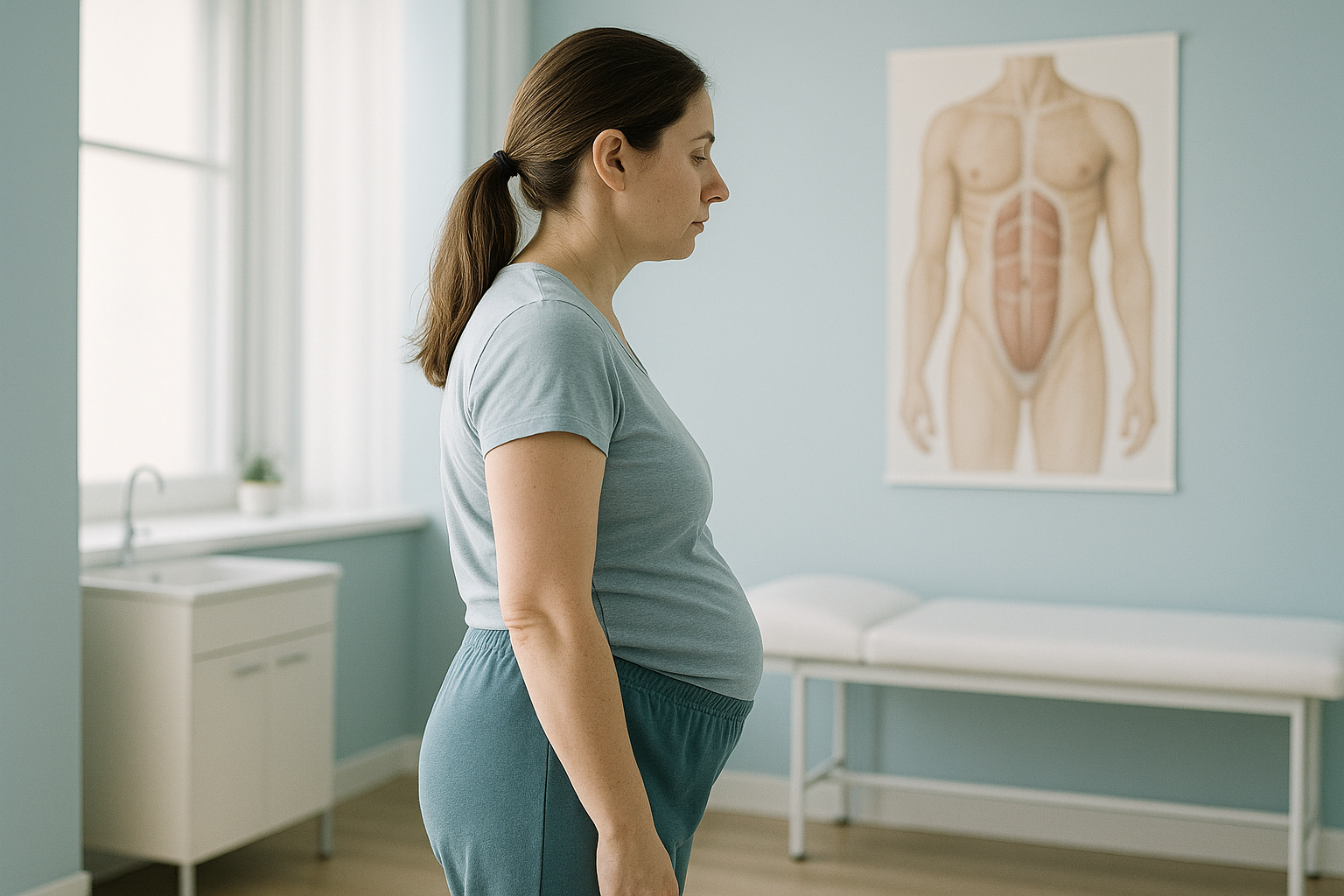 How Does Diastasis Recti Affect Your Posture? — ScanAlign clinic illustration