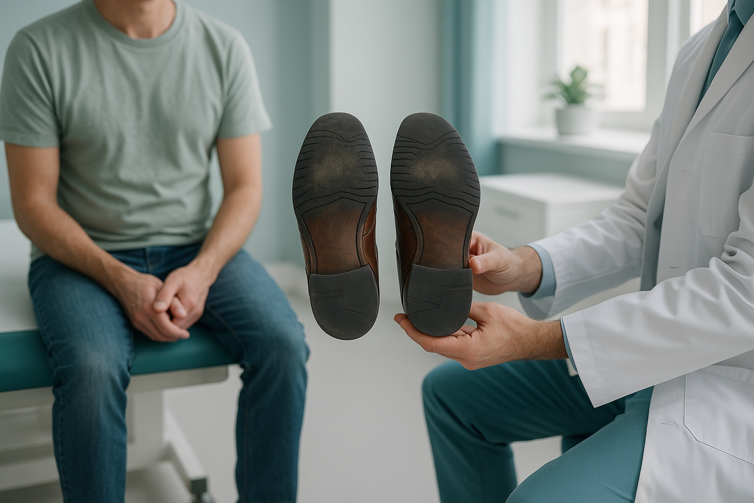Why Do My Shoes Wear Down Unevenly on One Side? — ScanAlign clinic illustration