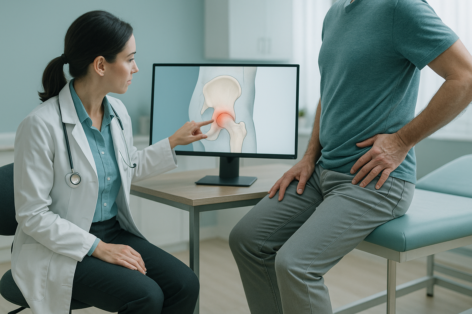 What Causes Greater Trochanteric Pain on the Side of the Hip? — ScanAlign clinic illustration