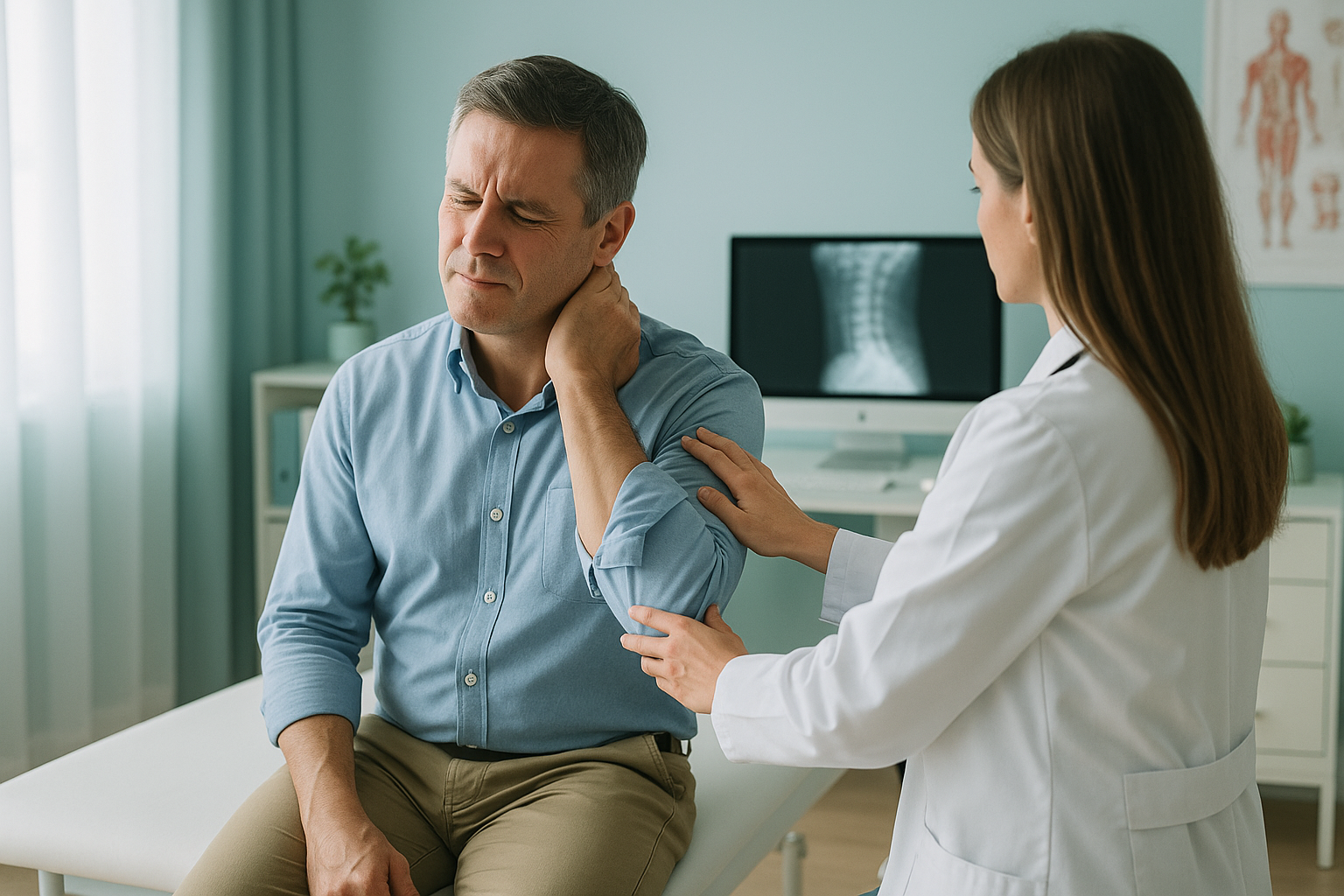 Pinched Nerve: Causes, Symptoms & Relief — ScanAlign clinic illustration