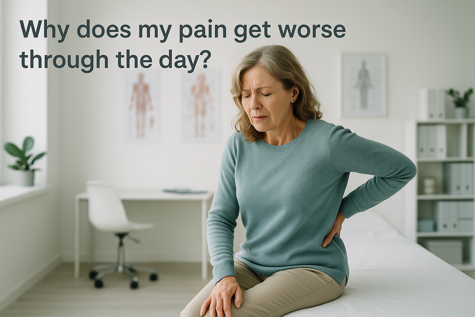 Why Does My Pain Get Worse Through the Day? — ScanAlign private EOS imaging clinic, Harley Street