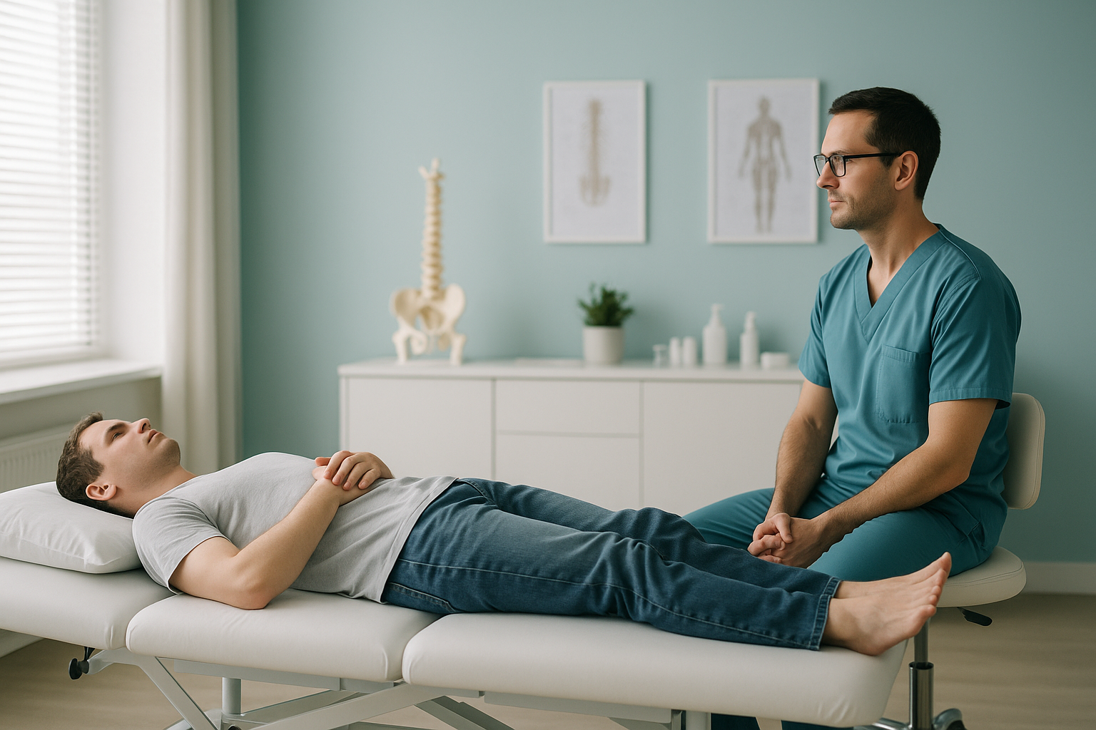 Should You Rest or Keep Moving With Back Pain? — ScanAlign clinic illustration