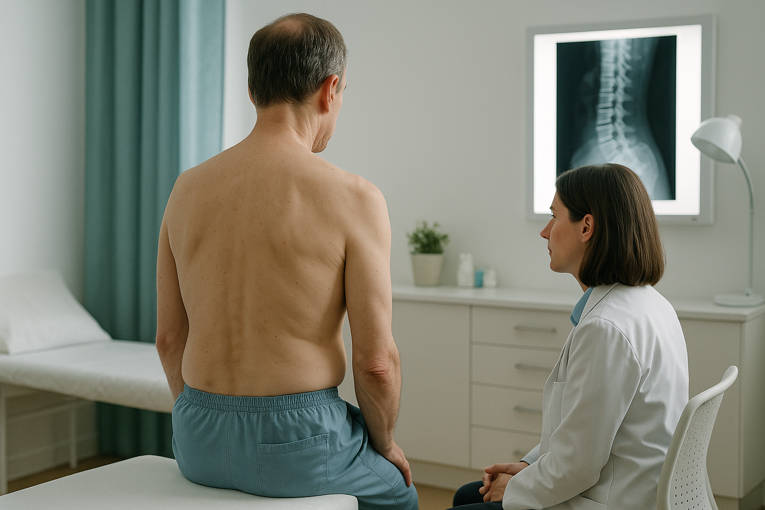 Flatback Syndrome: Loss of the Natural Lumbar Curve — ScanAlign clinic illustration